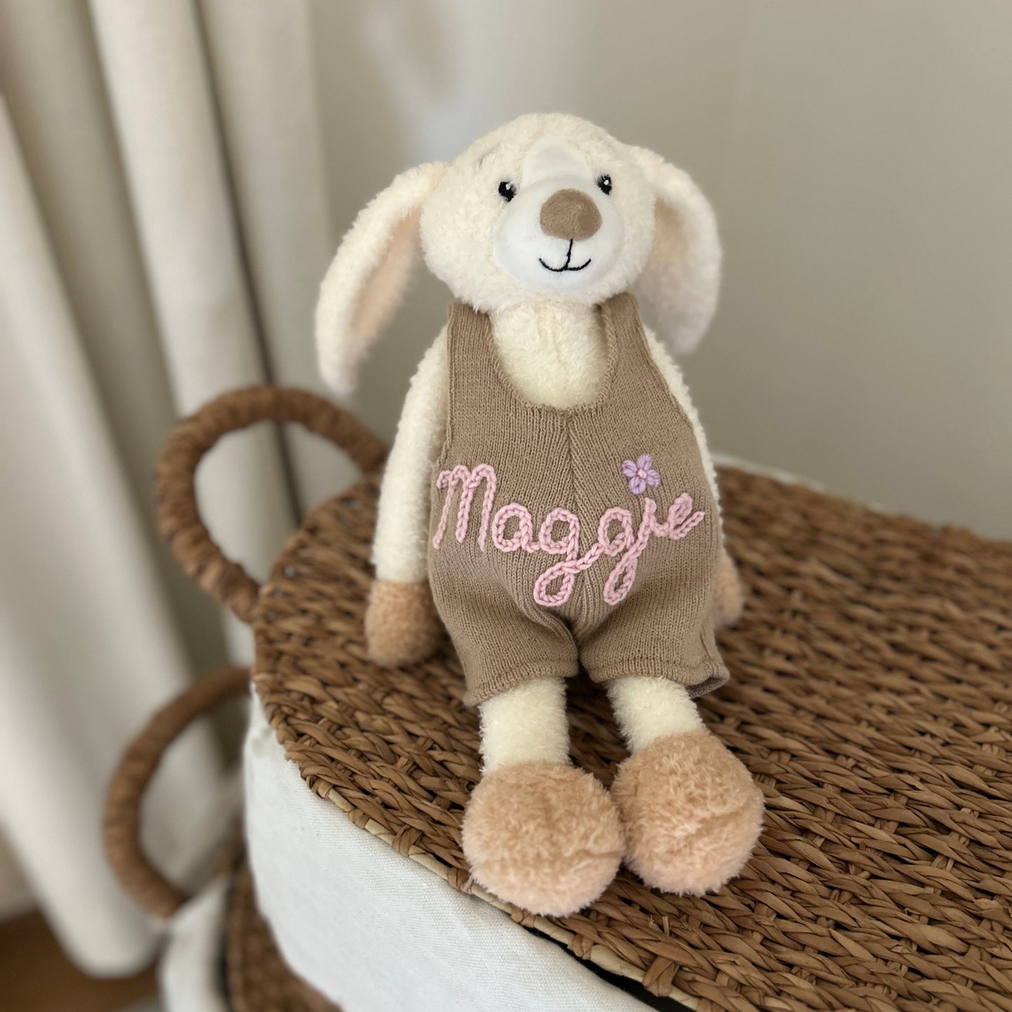 Custom Teddy Bear in Pink, Brown or Blue | Stuffed Animal Custom Gift