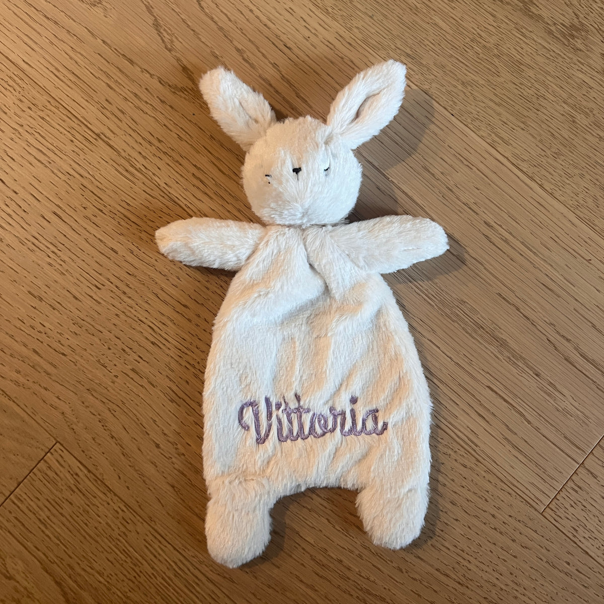 Bunny Lovey | Custom Baby Gift | Machine Embroidery