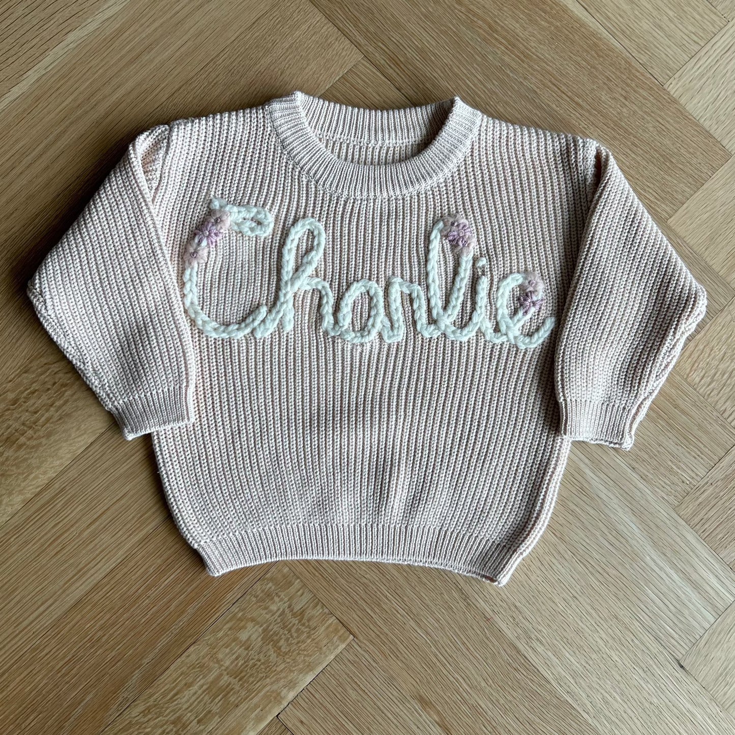 Custom Name Sweater | Multiple Colors Oversized Knit Newborn to 6 Years