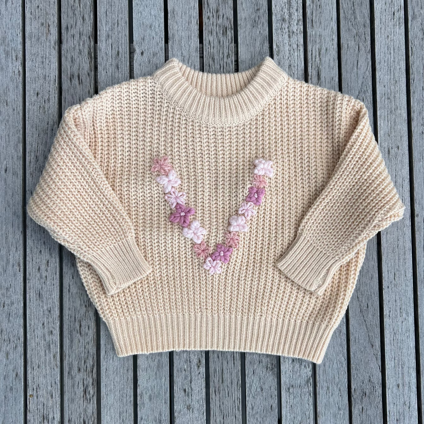 The Flower Bomb Sweater | Multiple Colors Oversized Knit Newborn to 6 Years