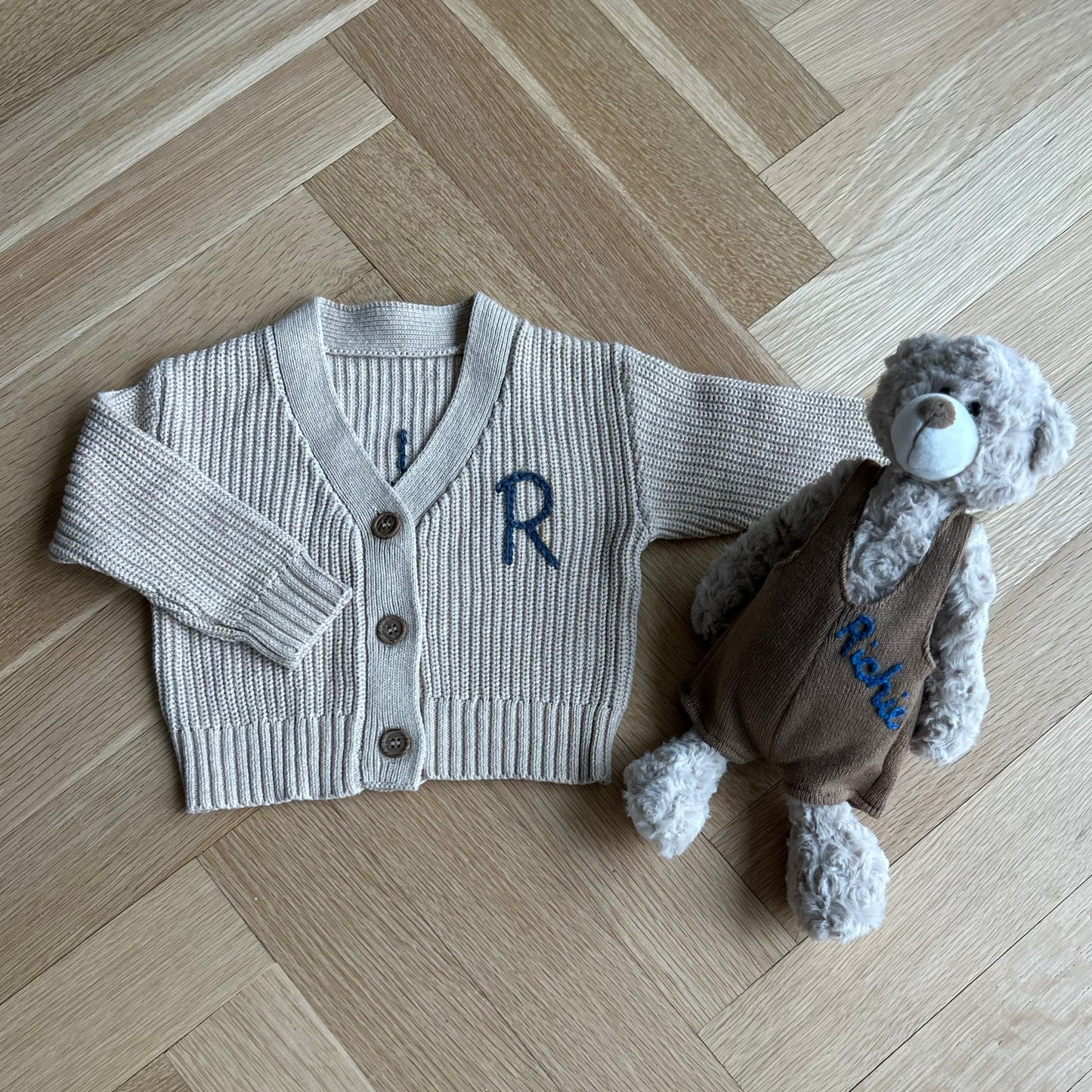 Beige Classy Cardigan | 0-6 Months