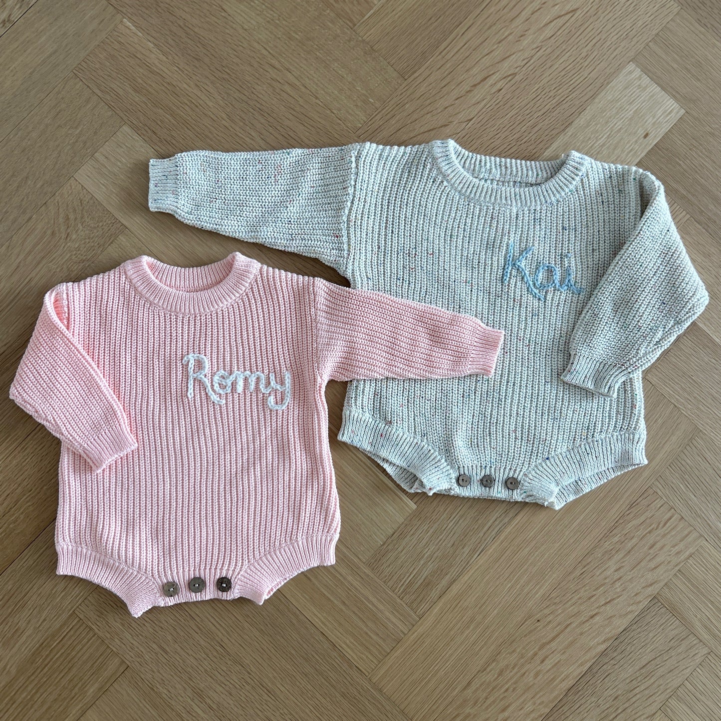 Classic Knit Baby Onesie | 0-6 Months, Multiple Colours!