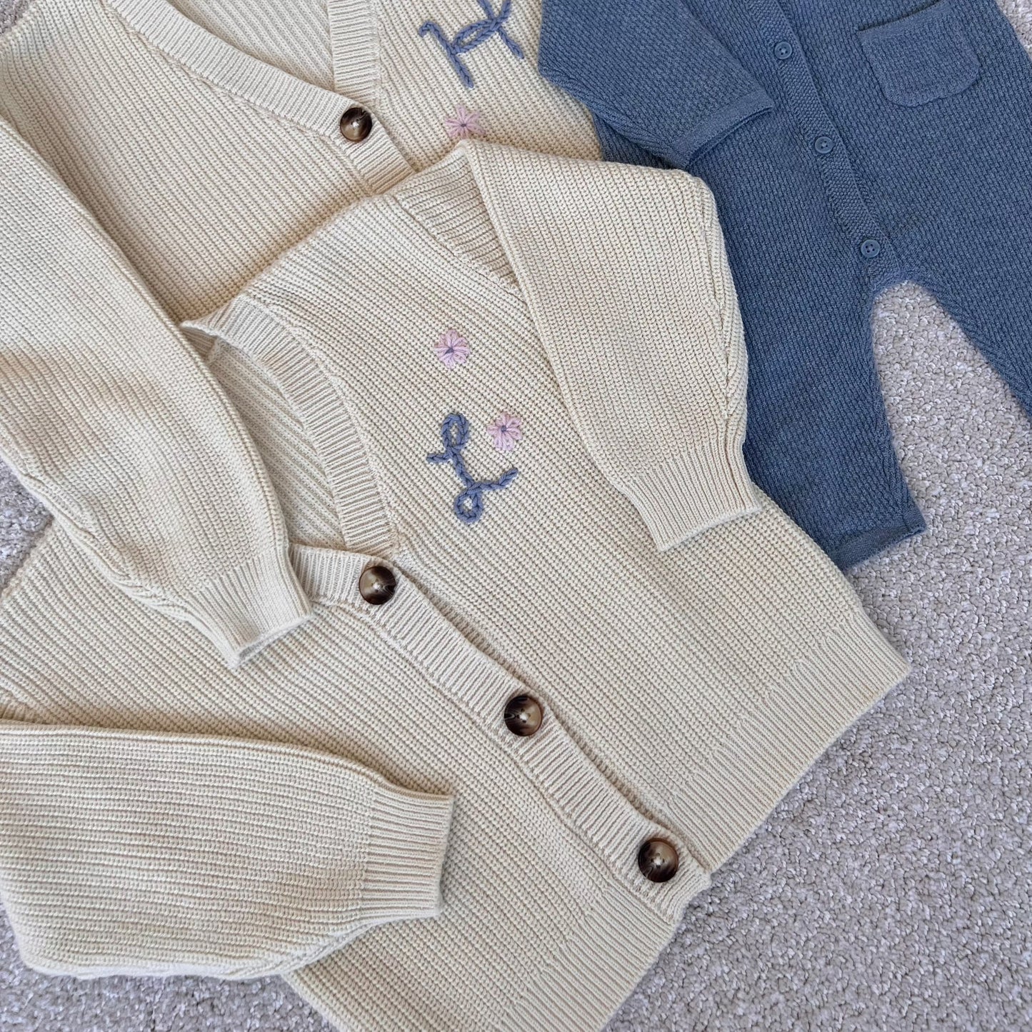 Oversized Toddler Cardigan | Ivory Cardi for 4-6 Year Olds