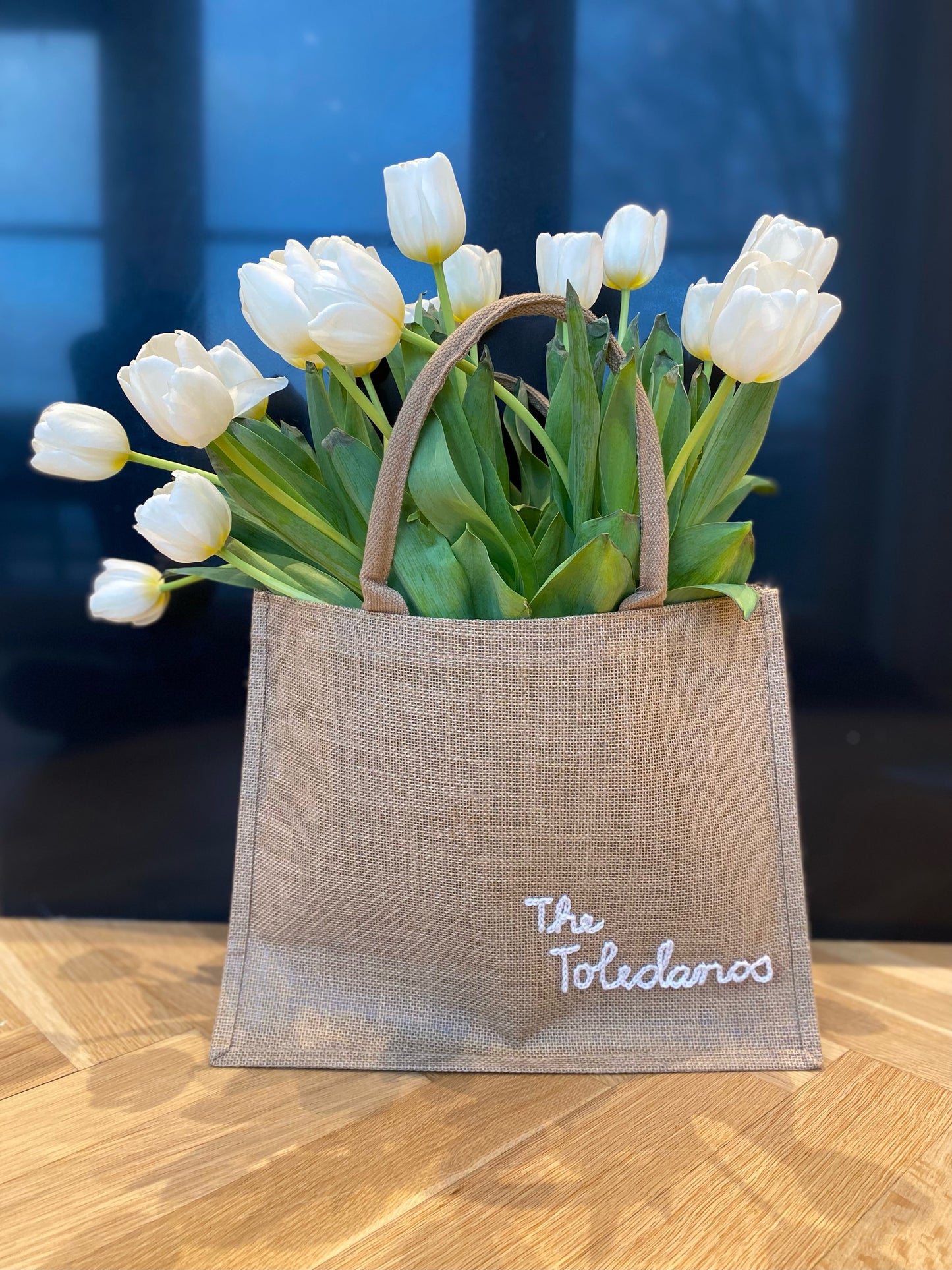 The Custom Beach Tote| Rectangular Jute Beach Bag