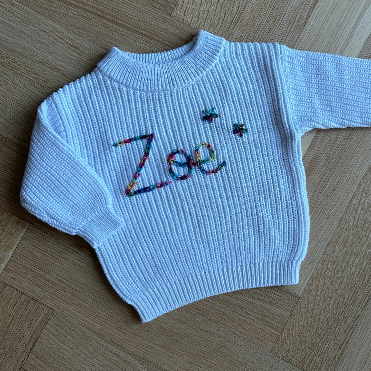 Custom Name Sweater | Multiple Colors Oversized Knit Newborn to 6 Years