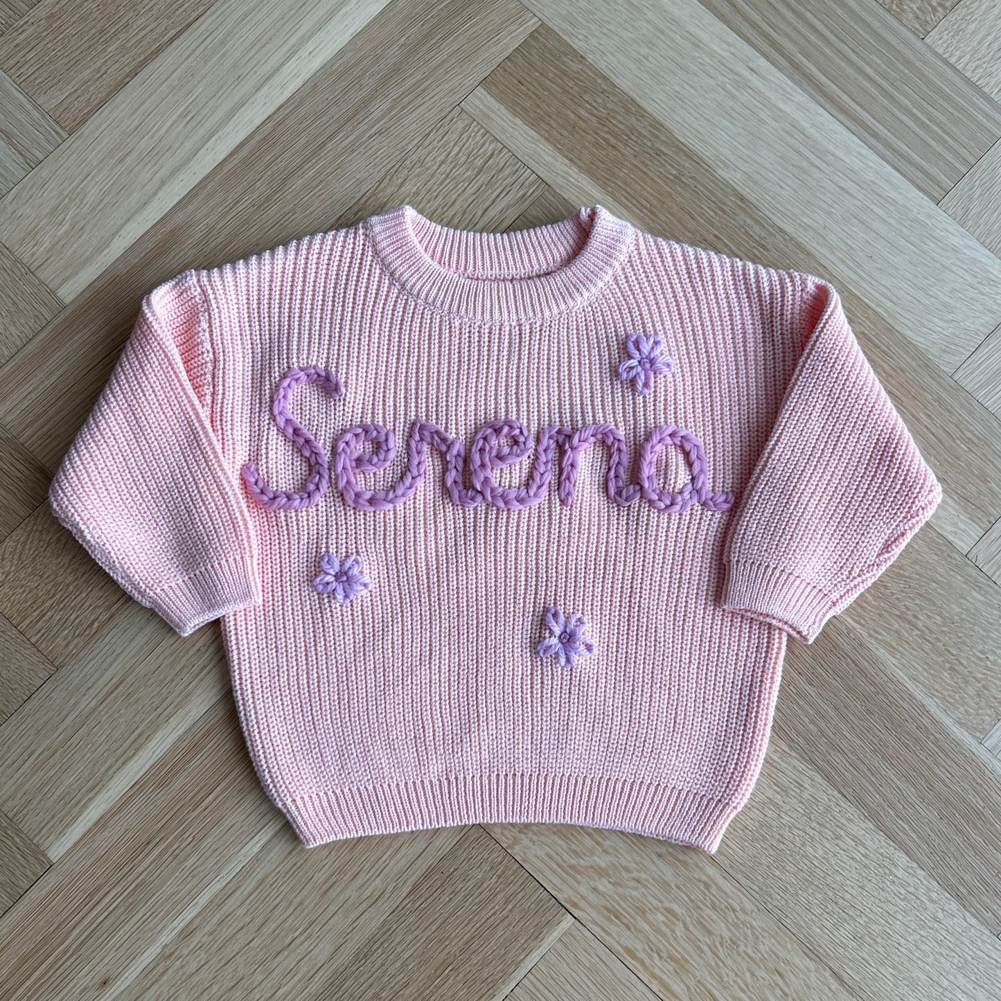 Custom Name Sweater | Multiple Colors Oversized Knit Newborn to 6 Years