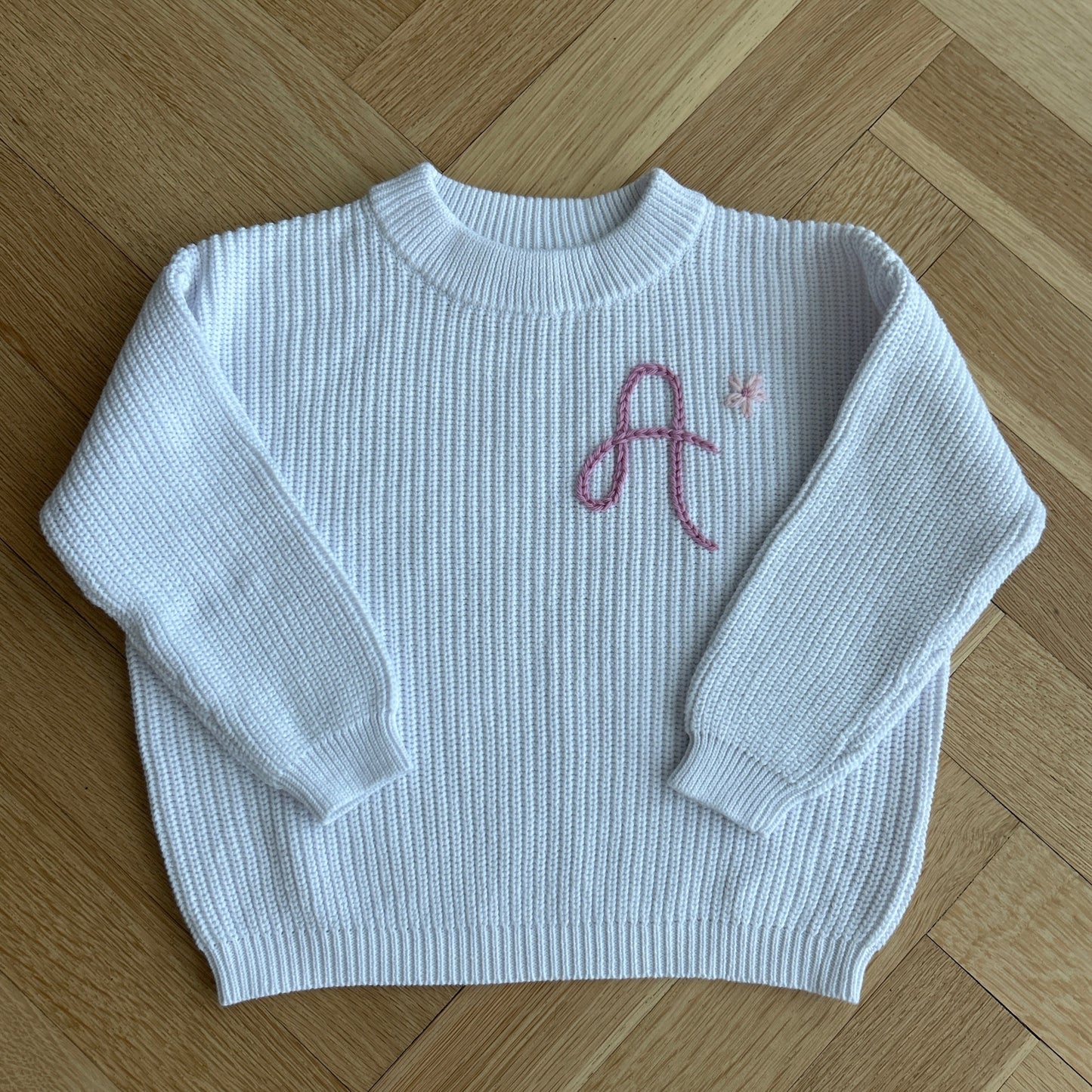 Initial Sweater | Multiple Colors Oversized Knit Newborn to 6 Years