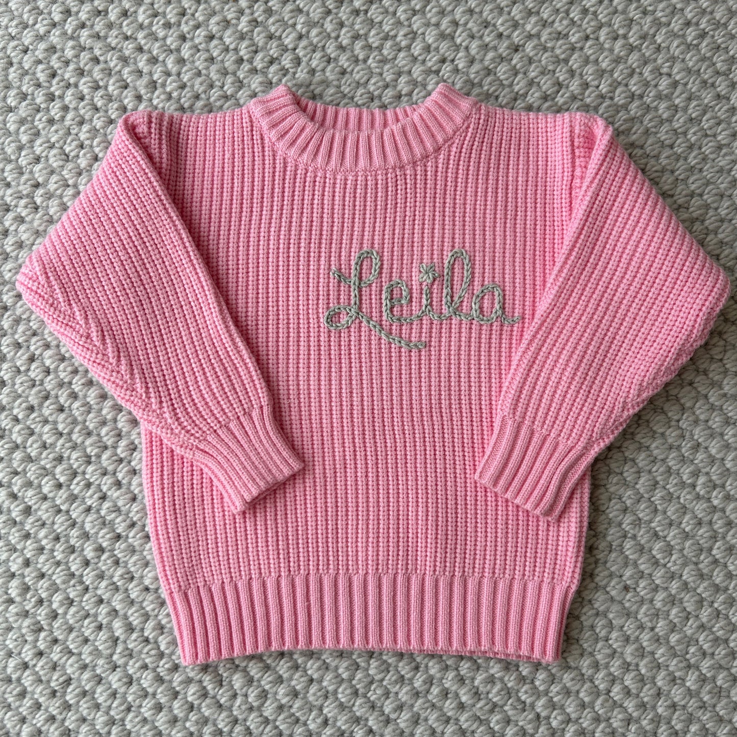 Cotton Candy Pink Sweater | 6 Months until 5YO