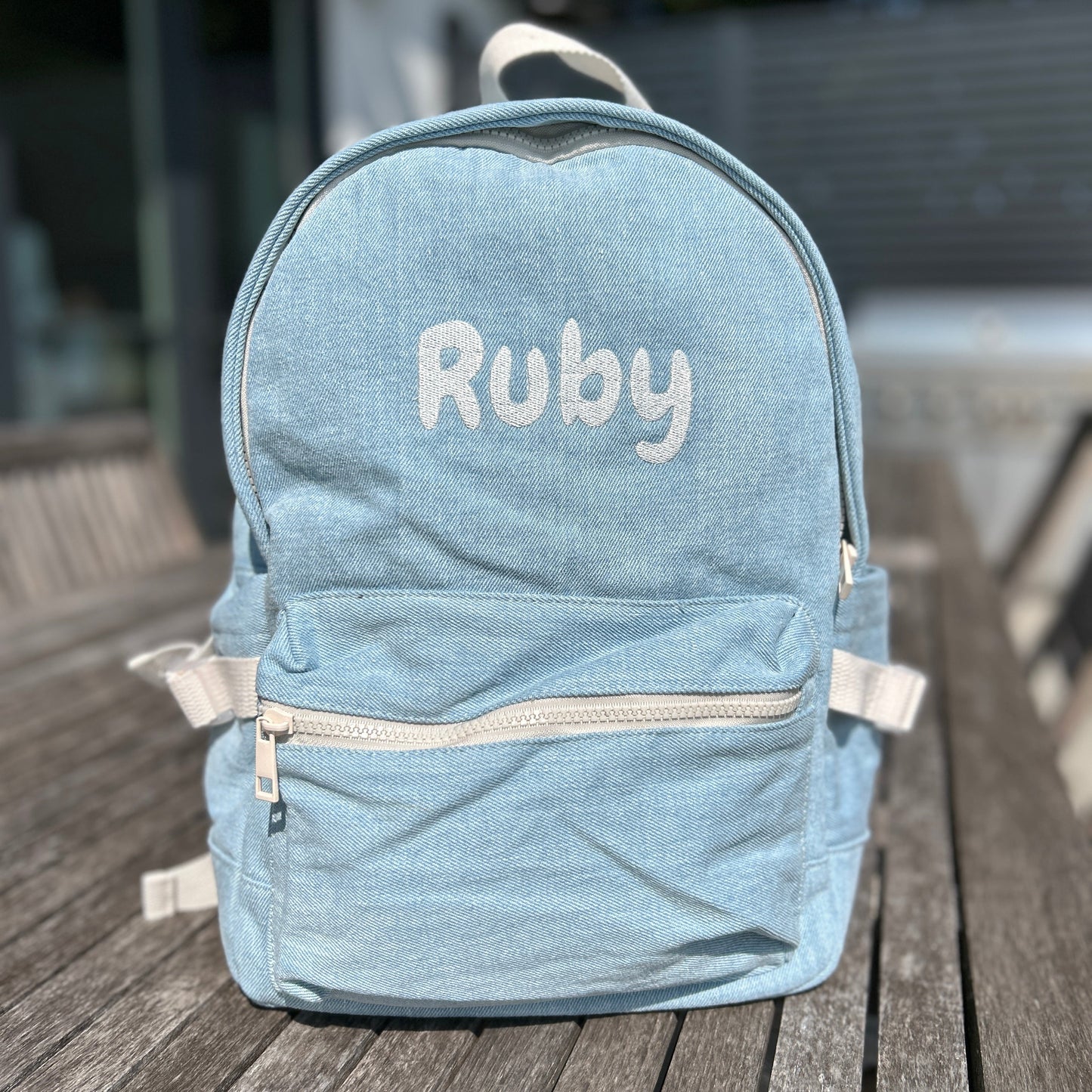 Denim Toddler Backpack