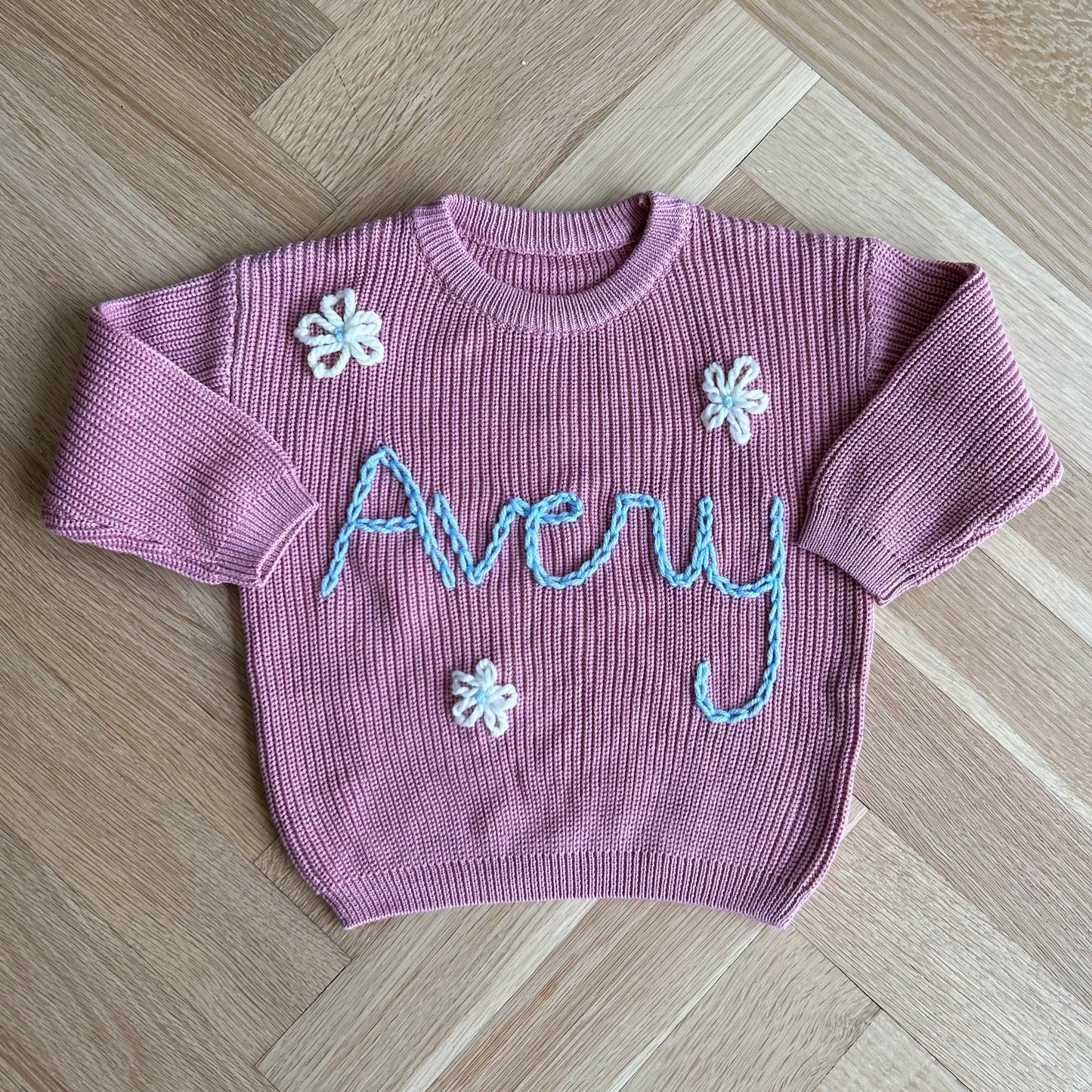 Custom Name Sweater | Multiple Colors Oversized Knit Newborn to 6 Years