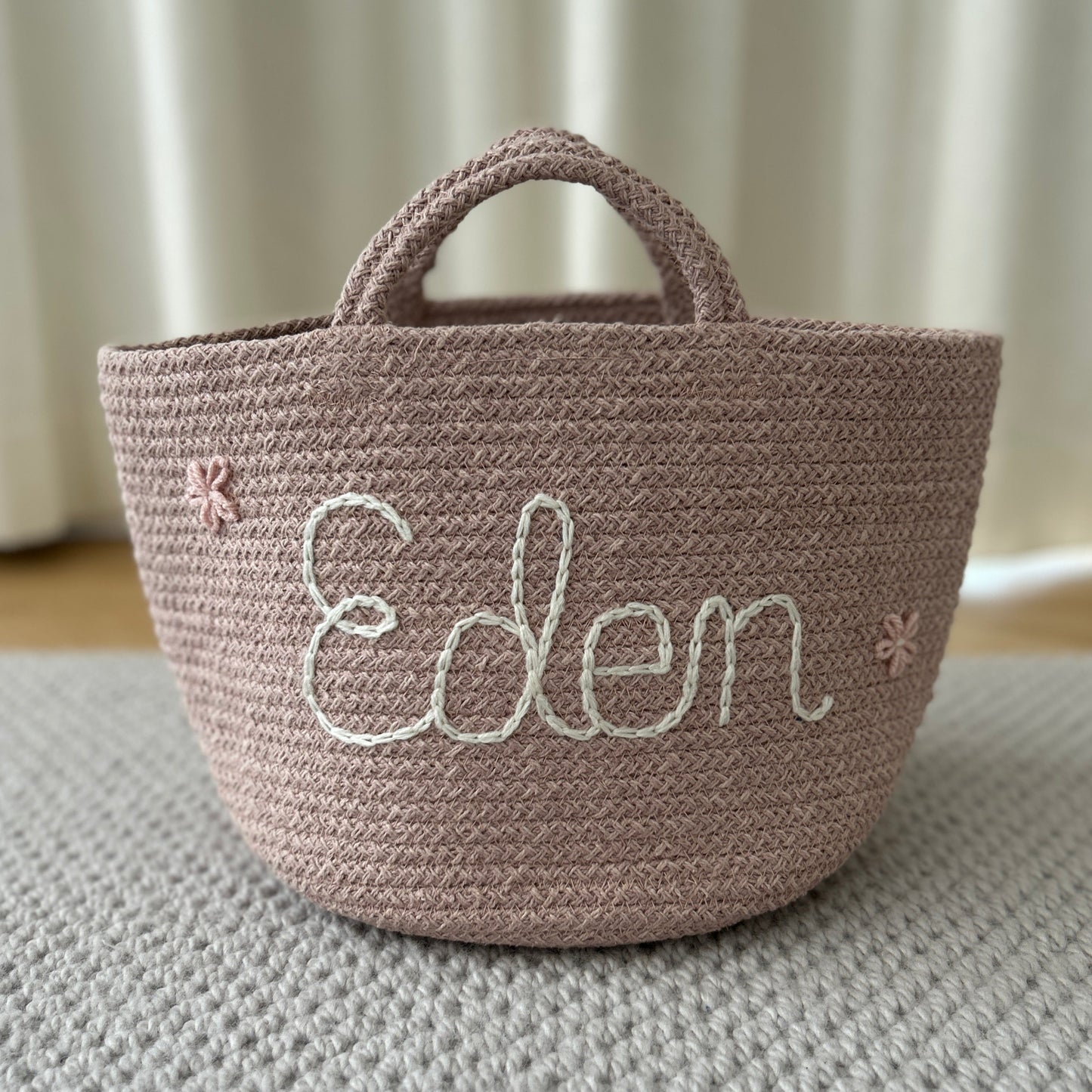 Les Bins Size Medium BLUSH | Storage Bins for Nursery, Playroom & More