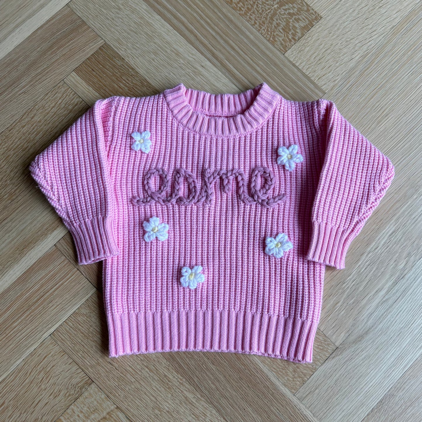 Cotton Candy Pink Sweater | 6 Months until 5YO