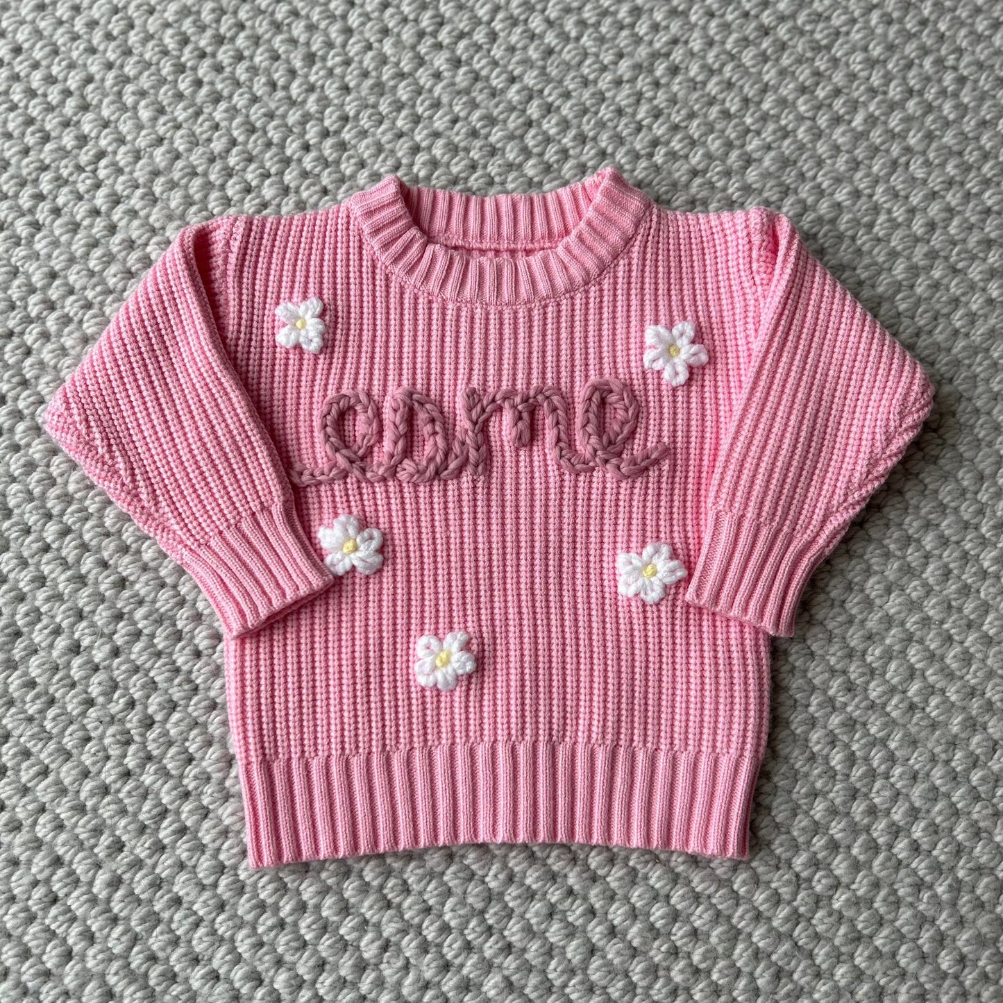 Cotton Candy Pink Sweater | 6 Months until 5YO