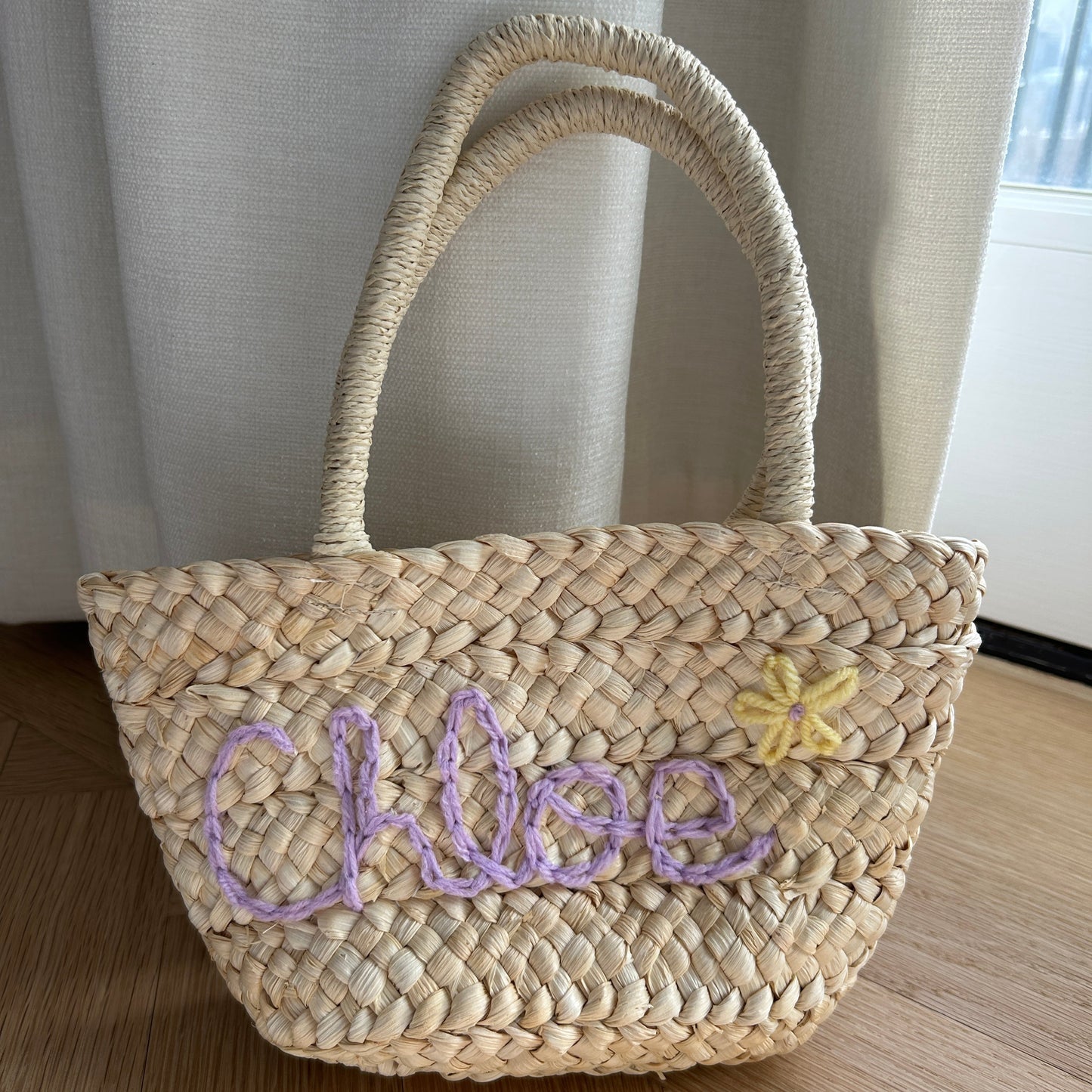 Kids Straw Basket | Custom Kids basket for events or everyday