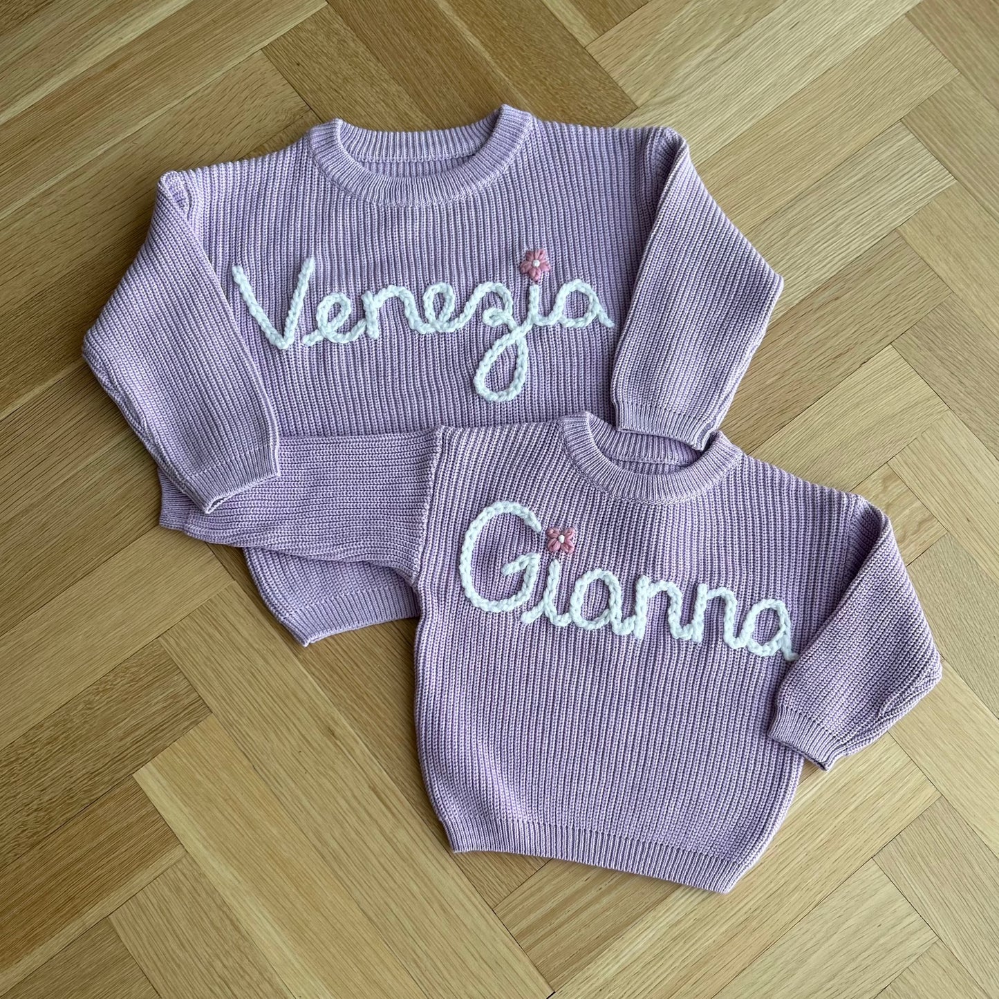 Custom Name Sweater | Multiple Colors Oversized Knit Newborn to 6 Years