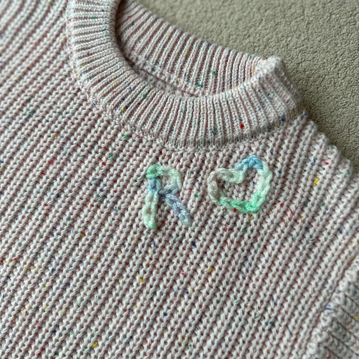 Classic Knit Baby Onesie | 0-6 Months, BLUSH