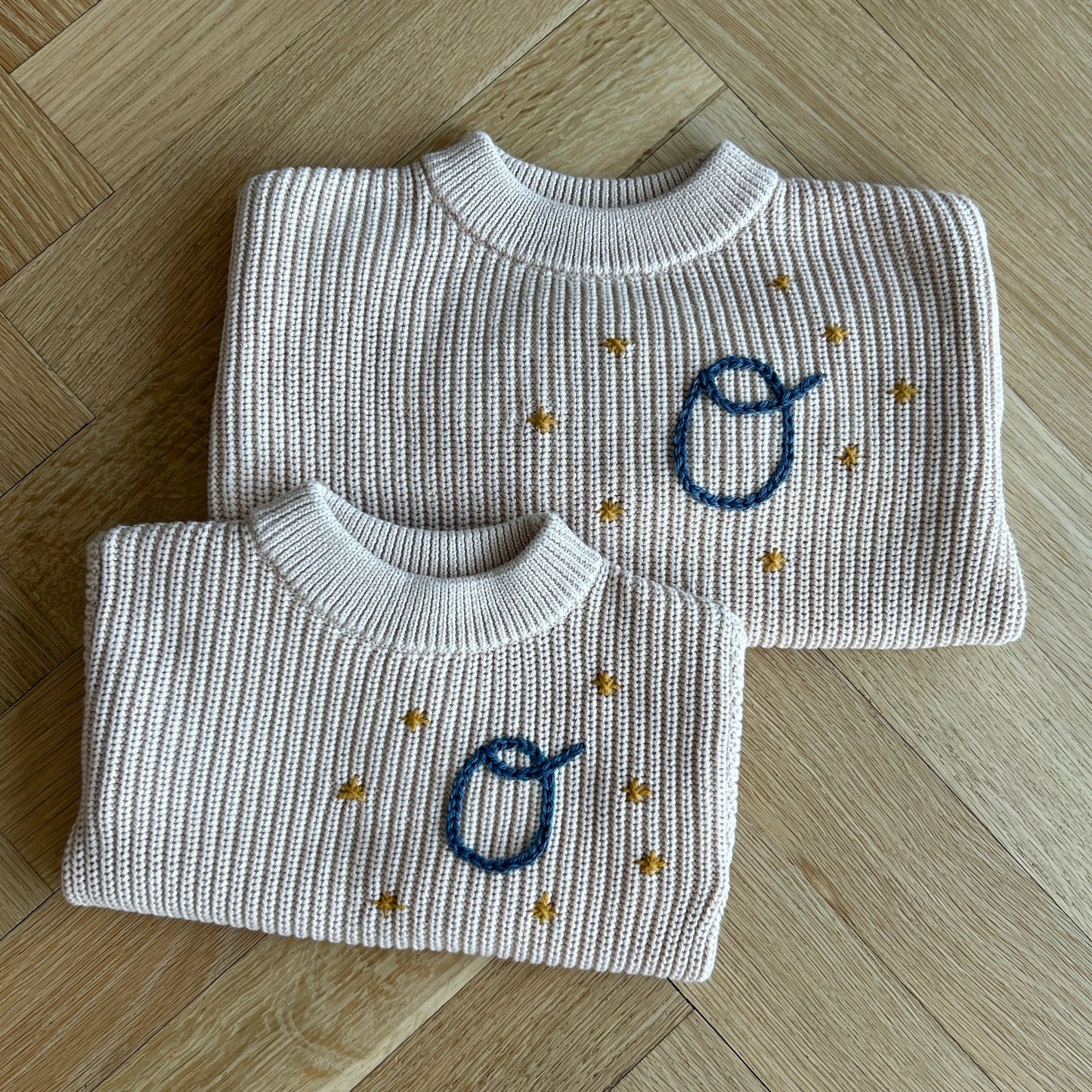 Initial Sweater | Multiple Colors Oversized Knit Newborn to 6 Years