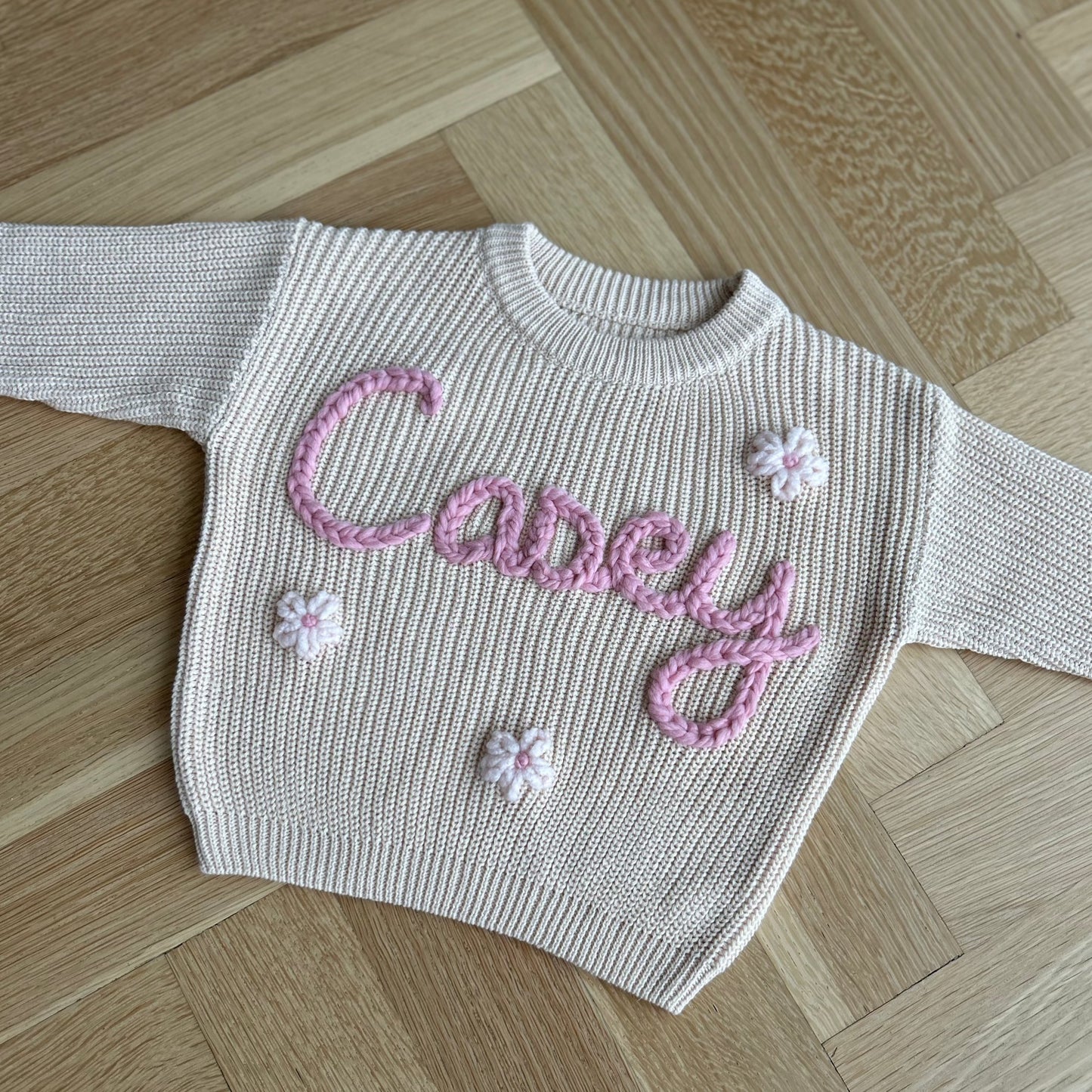 Custom Name Sweater | Multiple Colors Oversized Knit Newborn to 6 Years