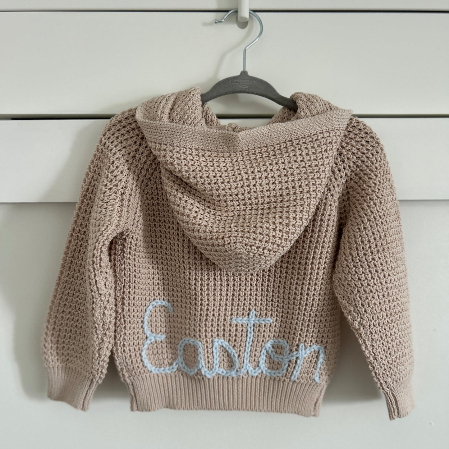 Hooded Waffle Cardigan | Oatmeal, Brown or Navy