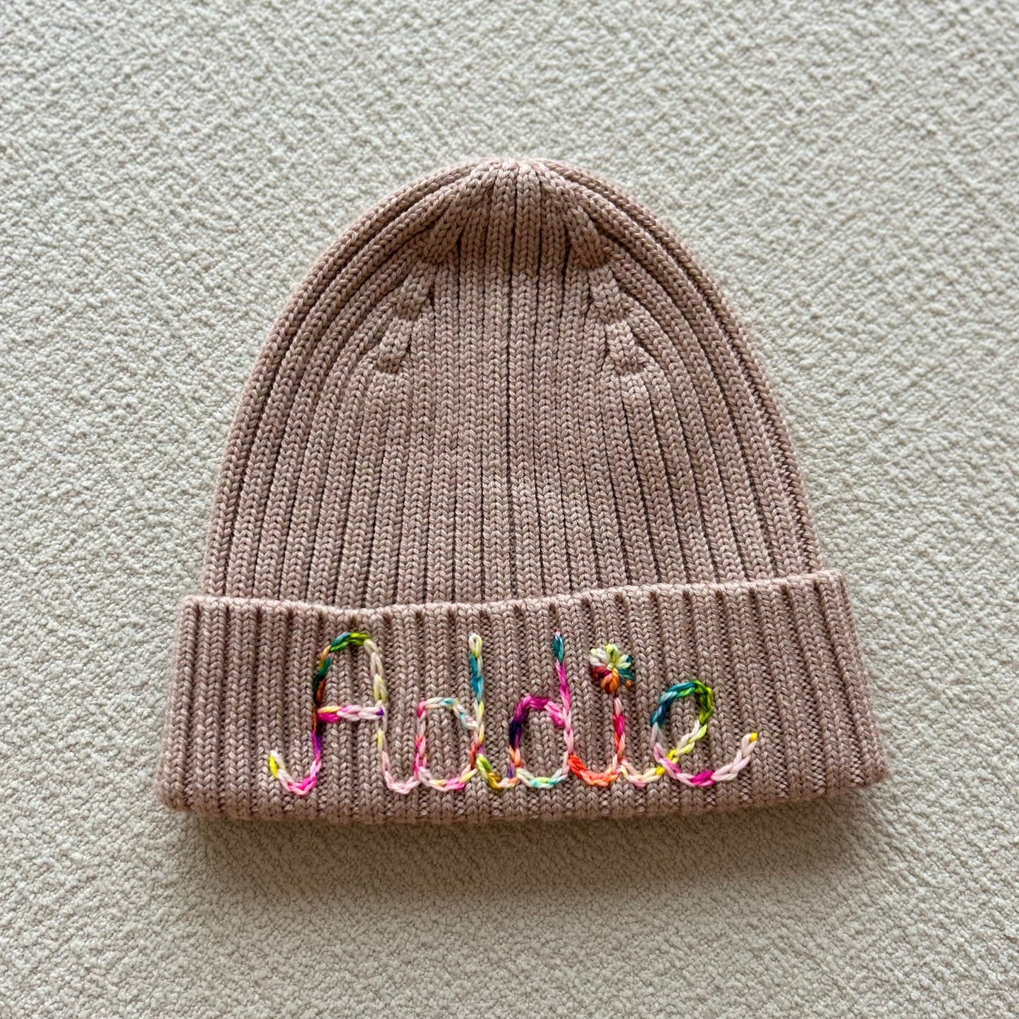 Pale Dusty Blush Premium Wool Beanie | Hat for 4-8 Years old