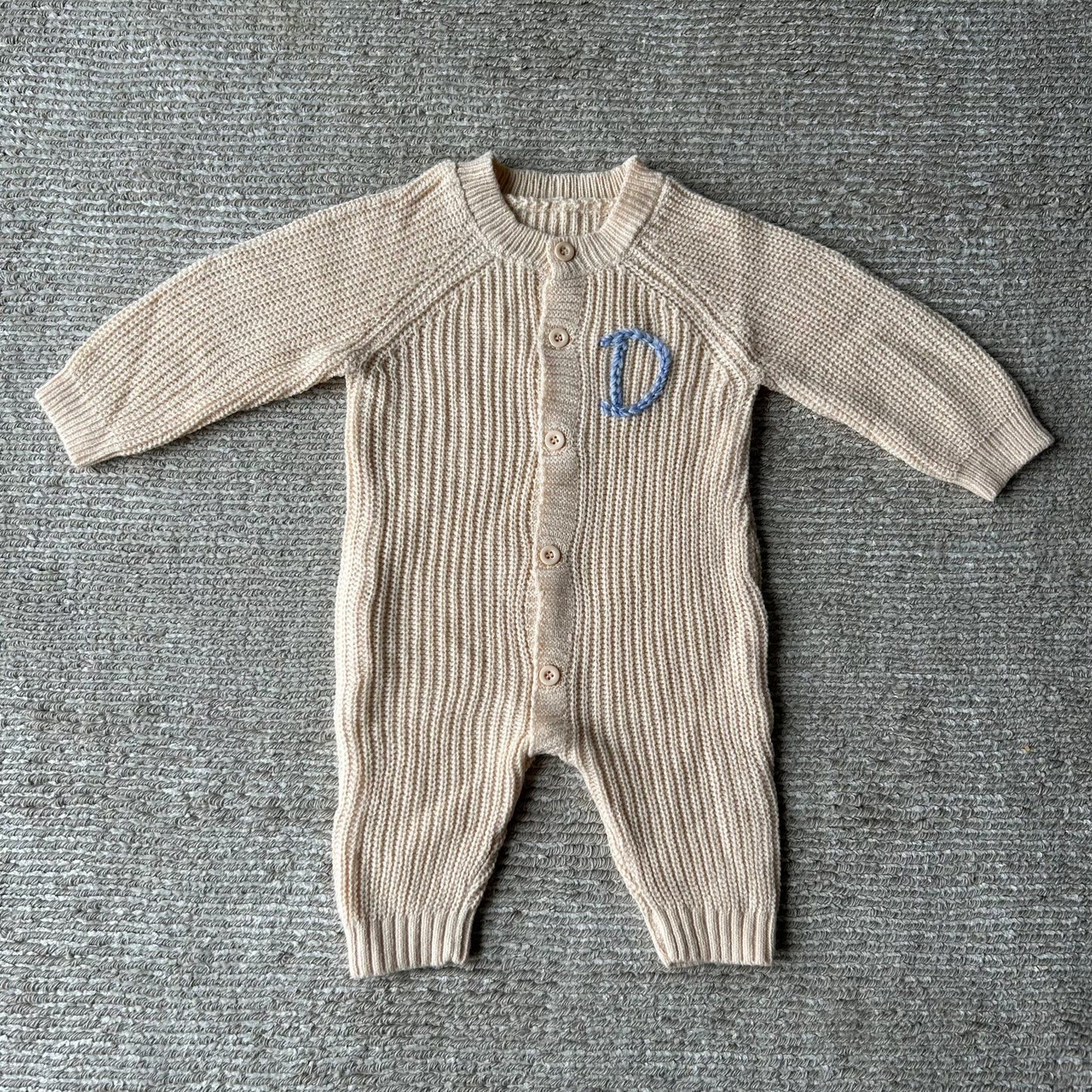 Cream Baby Onesie | Romper for Newborn Babies (2-6 Months)