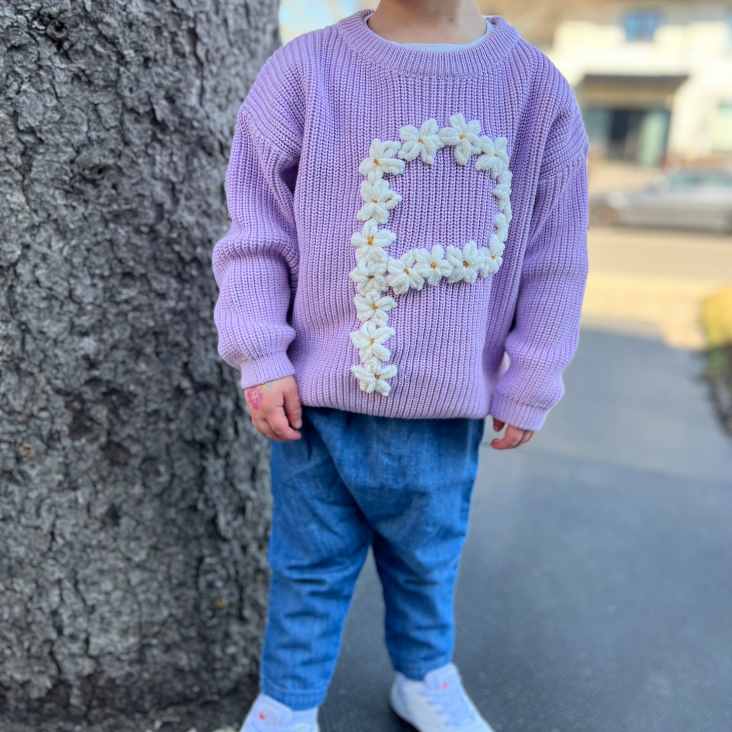The Flower Bomb Sweater | Multiple Colors Oversized Knit Newborn to 6 Years