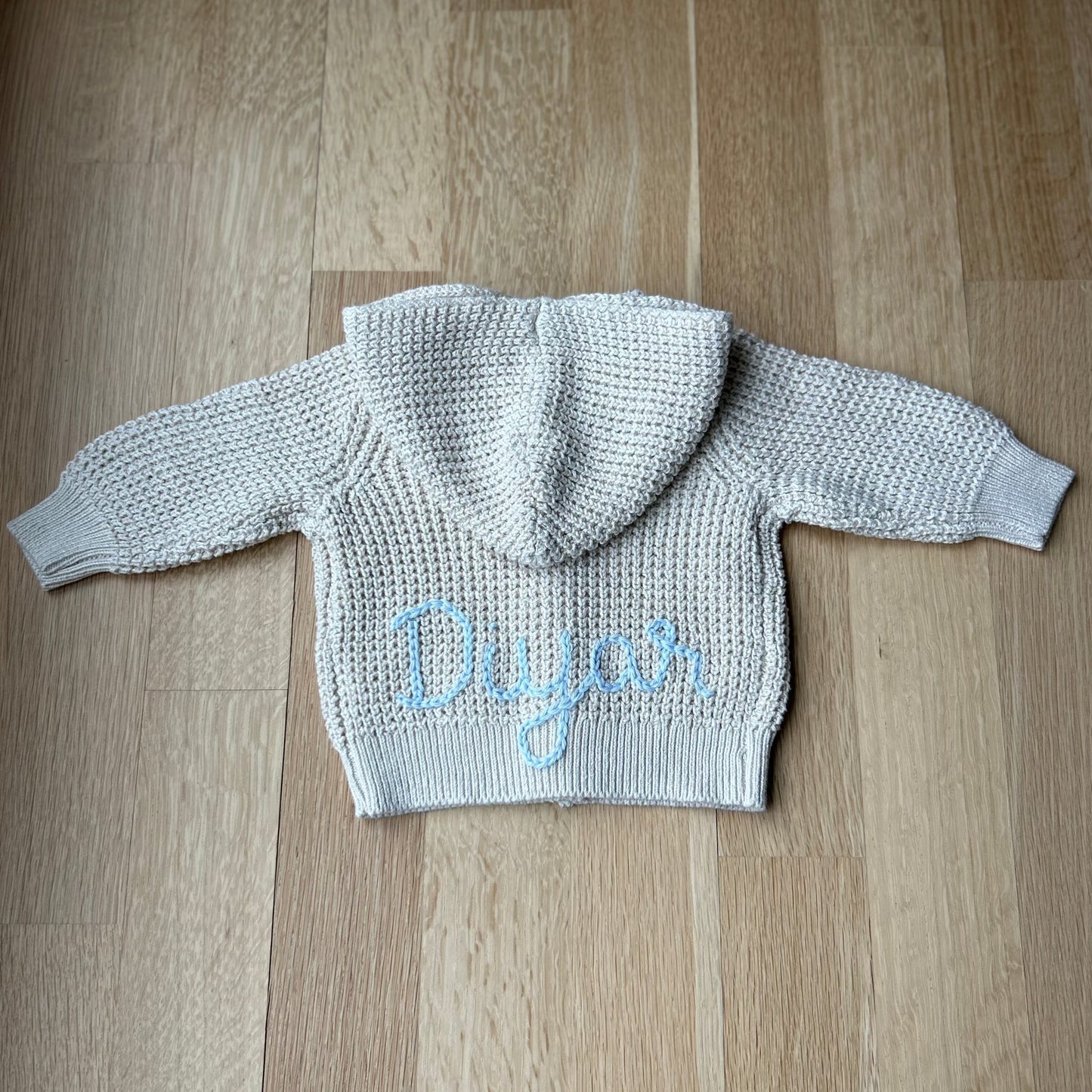 Hooded Waffle Cardigan | Oatmeal, Brown or Navy