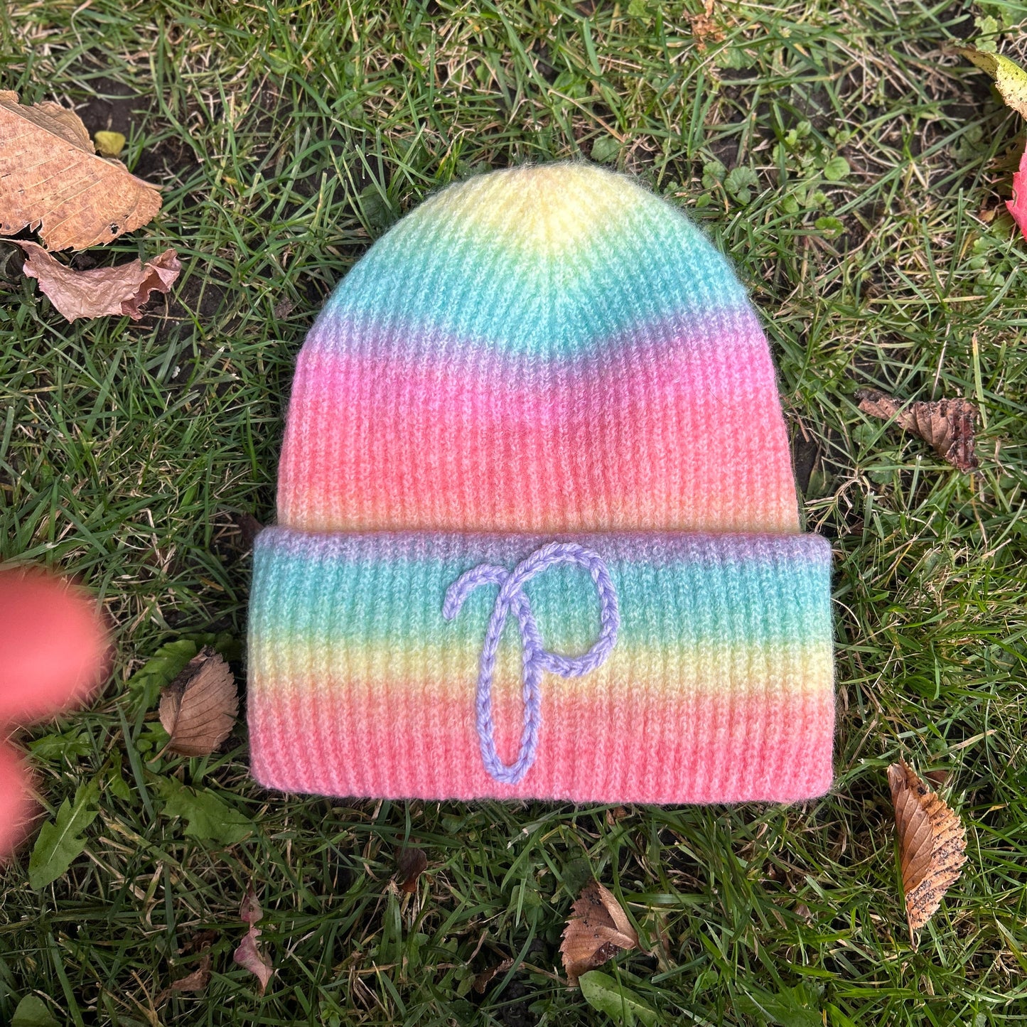 Rainbow Ombre Hat | Cozy winter hat for toddlers