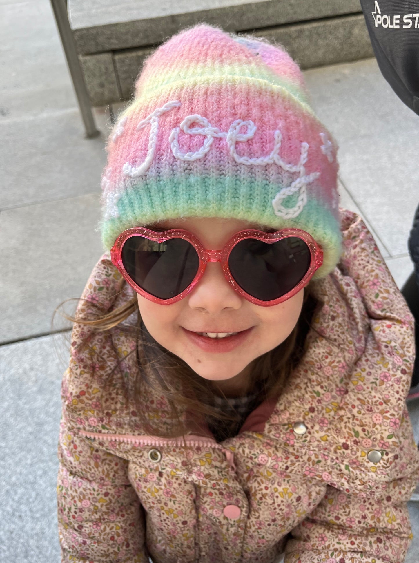 Rainbow Ombre Hat - 2 Color Options | Cozy winter hat for toddlers