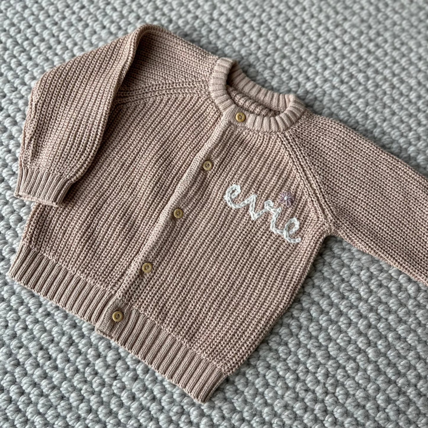 Muted Blush Cardi For Baby & Toddler | Sizes 3 Months until 4 Years