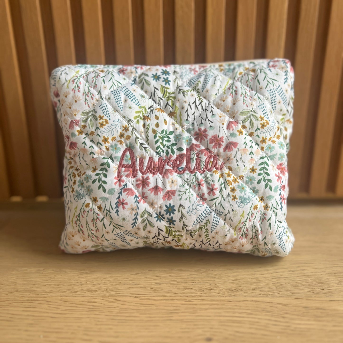 *NEW* Multi-Color Floral Pouch | Machine Embroidery
