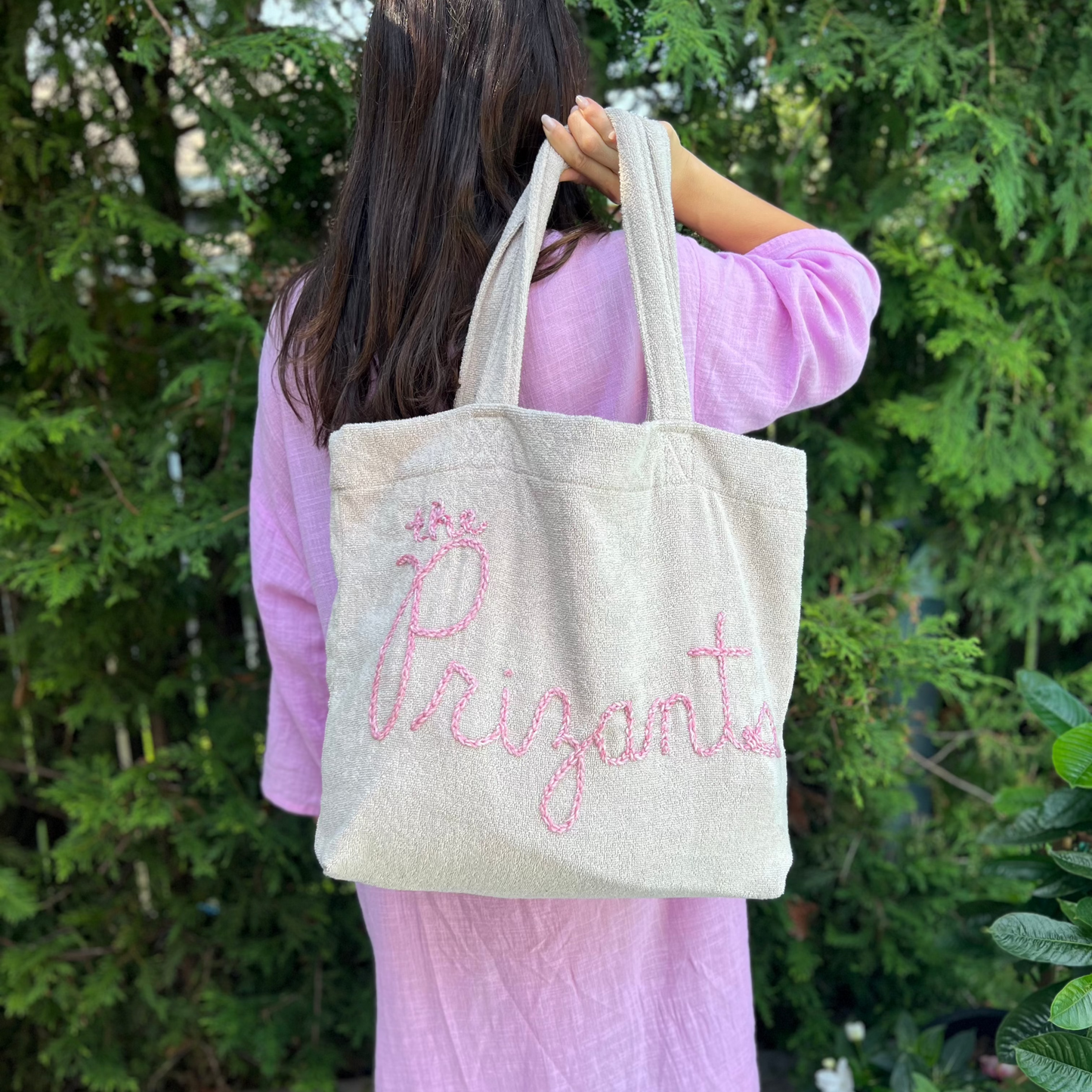 Custom Terrycloth Beach Tote