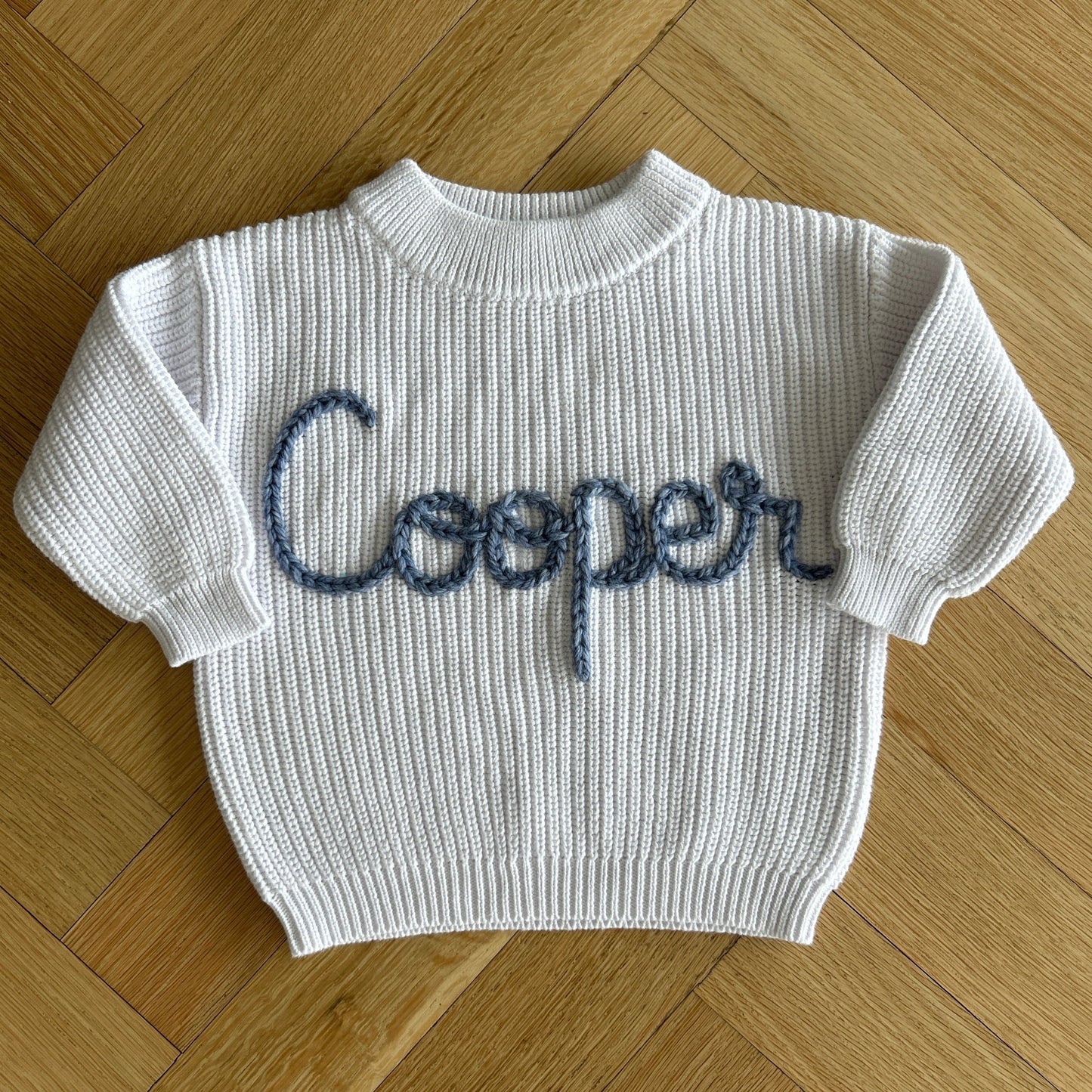 Custom Name Sweater | Multiple Colors Oversized Knit Newborn to 6 Years