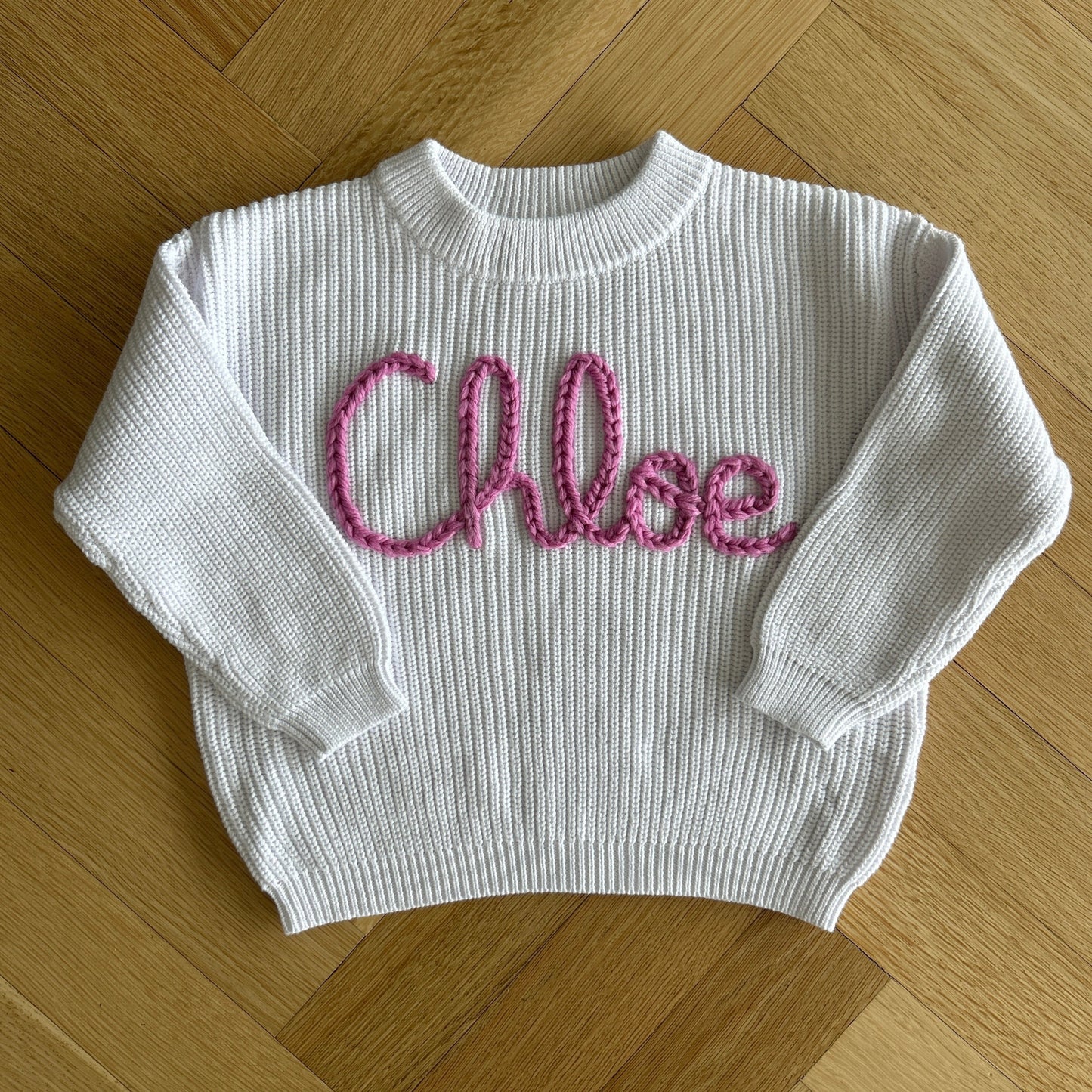 Custom Name Sweater | Multiple Colors Oversized Knit Newborn to 6 Years