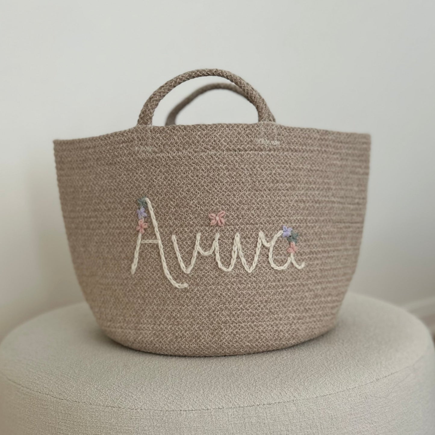 Les Bins Size Medium, BEIGE | Storage Bins for Nursery, Playroom & More