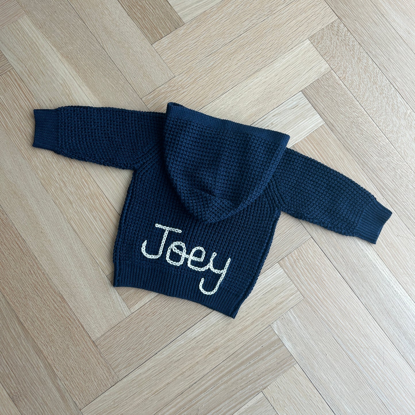 Hooded Waffle Cardigan | Oatmeal, Pink, Brown or Navy