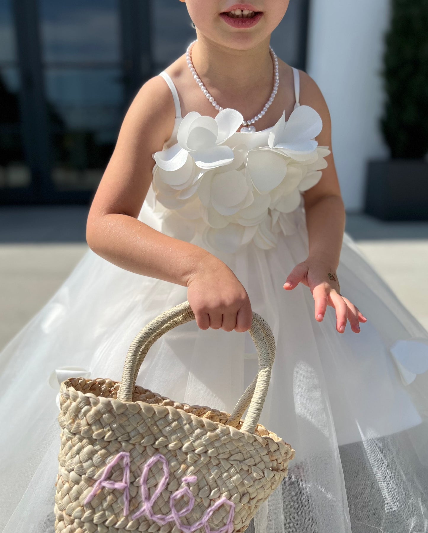 Kids Straw Basket | Custom Kids basket for events or everyday