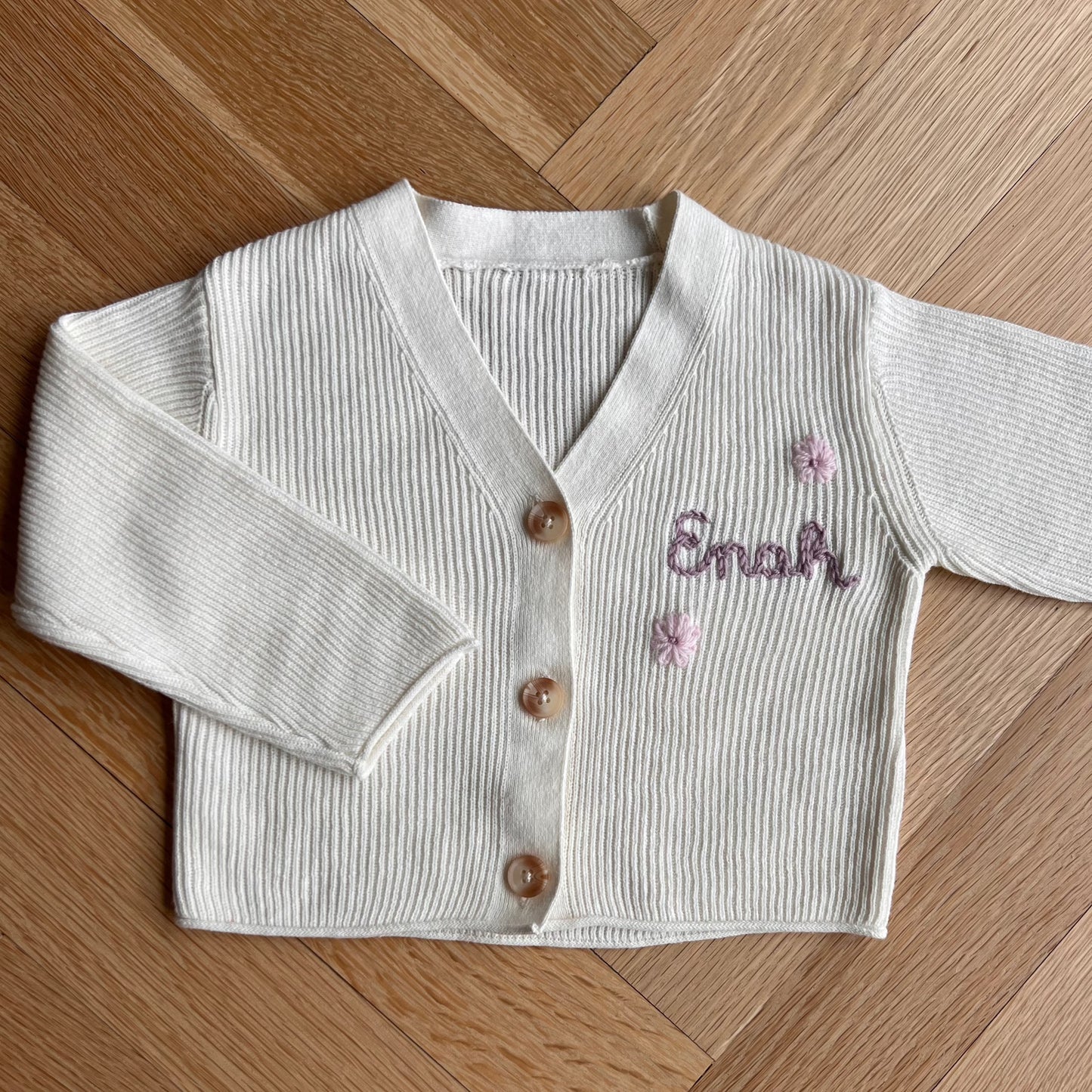 White Oversized Cardi 2-3 Years