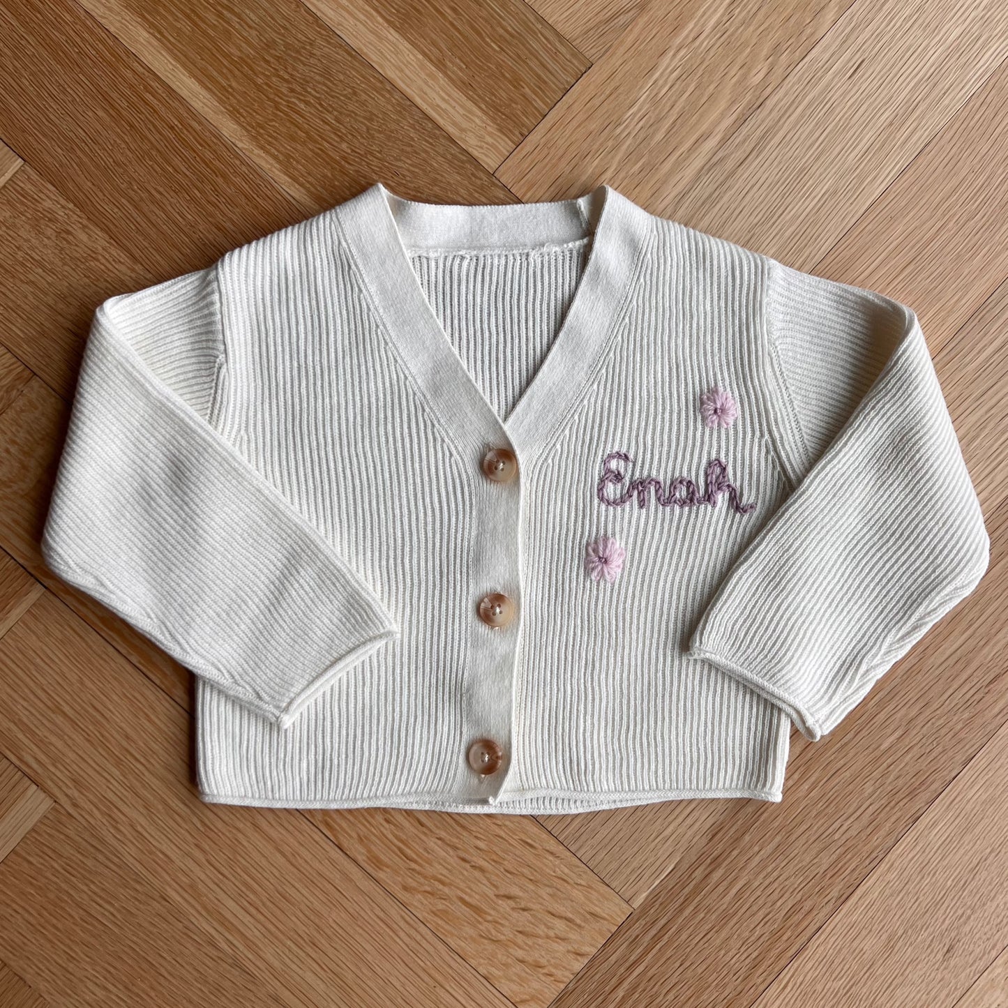 White Oversized Cardi 2-3 Years