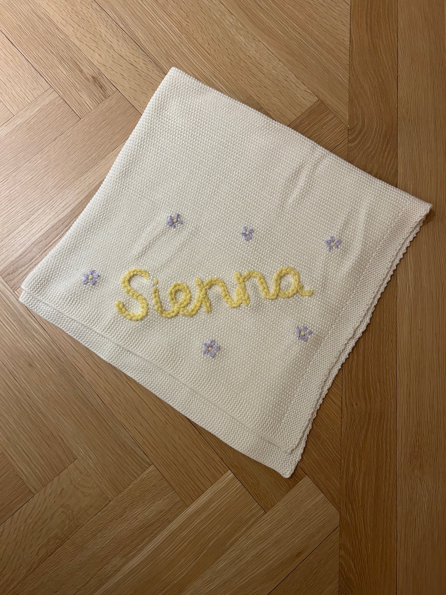 Solid Colour Baby Blanket Sage Green | Custom Baby Blanket Gift in Many Colors