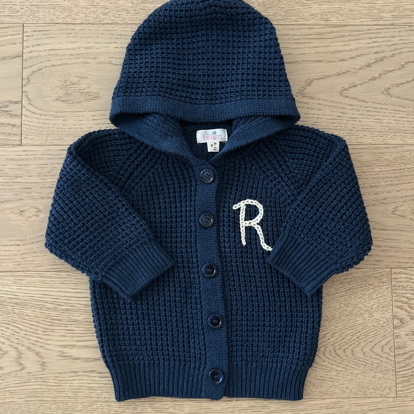 Hooded Waffle Cardigan | Oatmeal, Brown or Navy