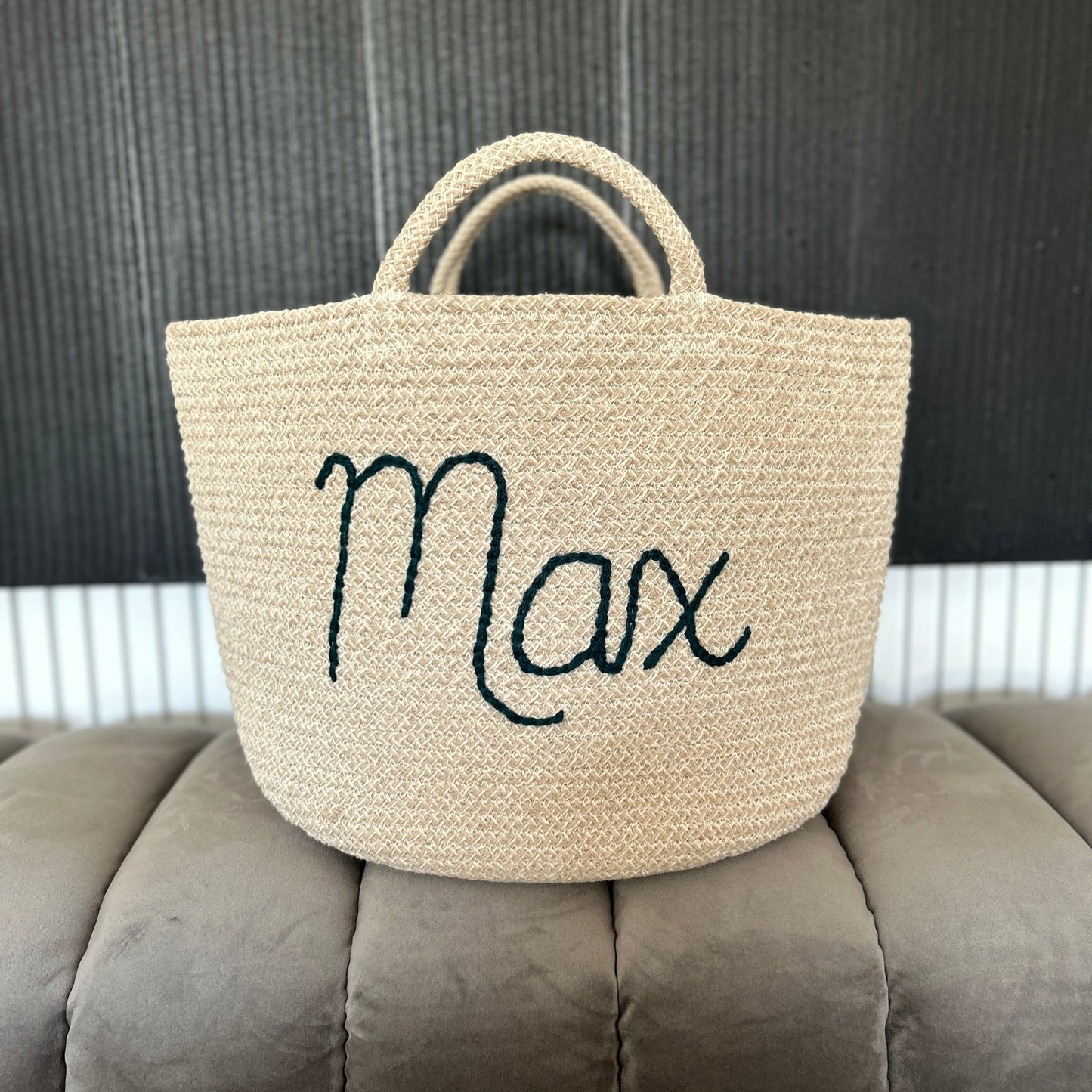Les Bins Size Large, BEIGE | Storage Bins for Nursery, Playroom & More
