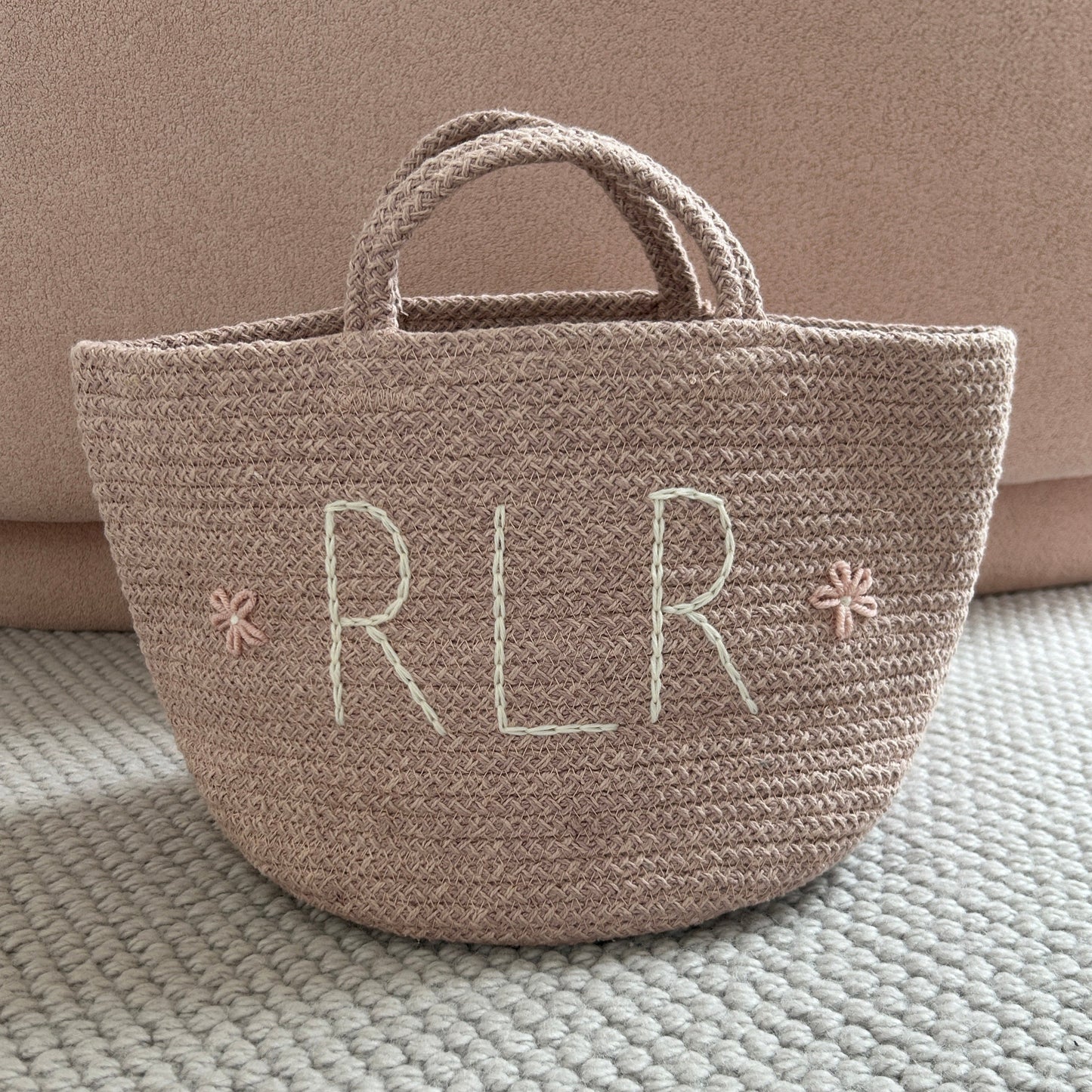 Les Bins Size Medium BLUSH | Storage Bins for Nursery, Playroom & More