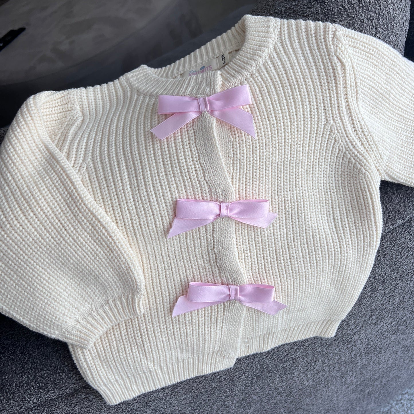 Pink Bow Cardigan | 6 Months to 2 Years, Ready to Ship!
