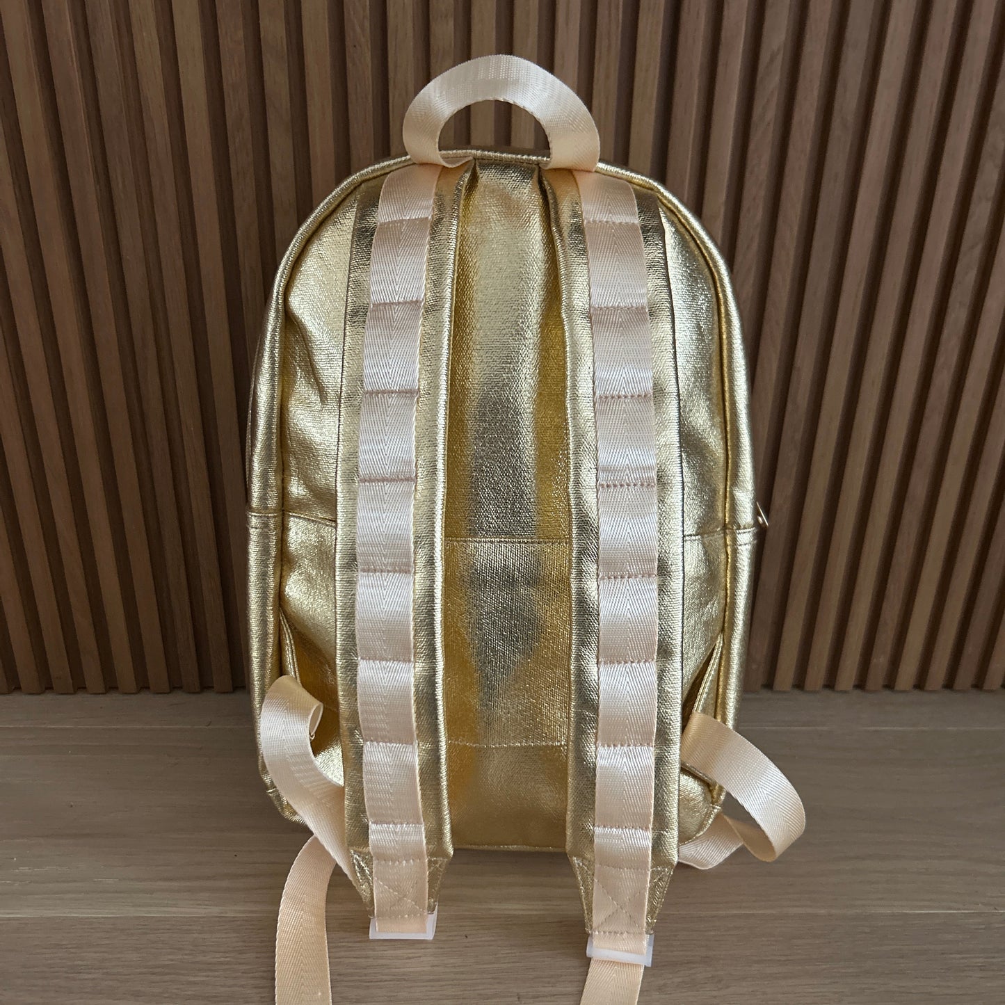 Metallic Gold Toddler Backpack | Custom Sample
