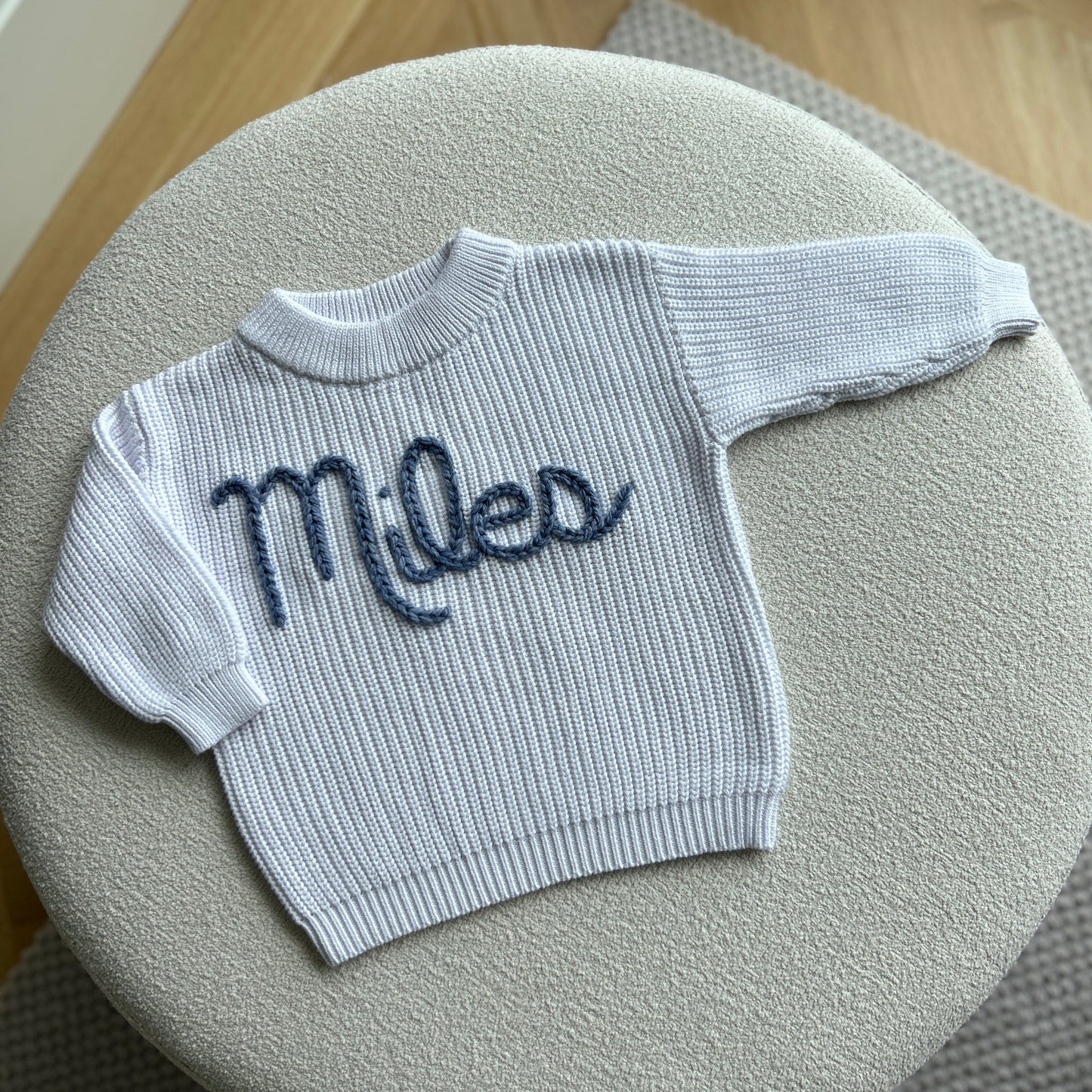 Custom Name Sweater | Multiple Colors Oversized Knit Newborn to 6 Years