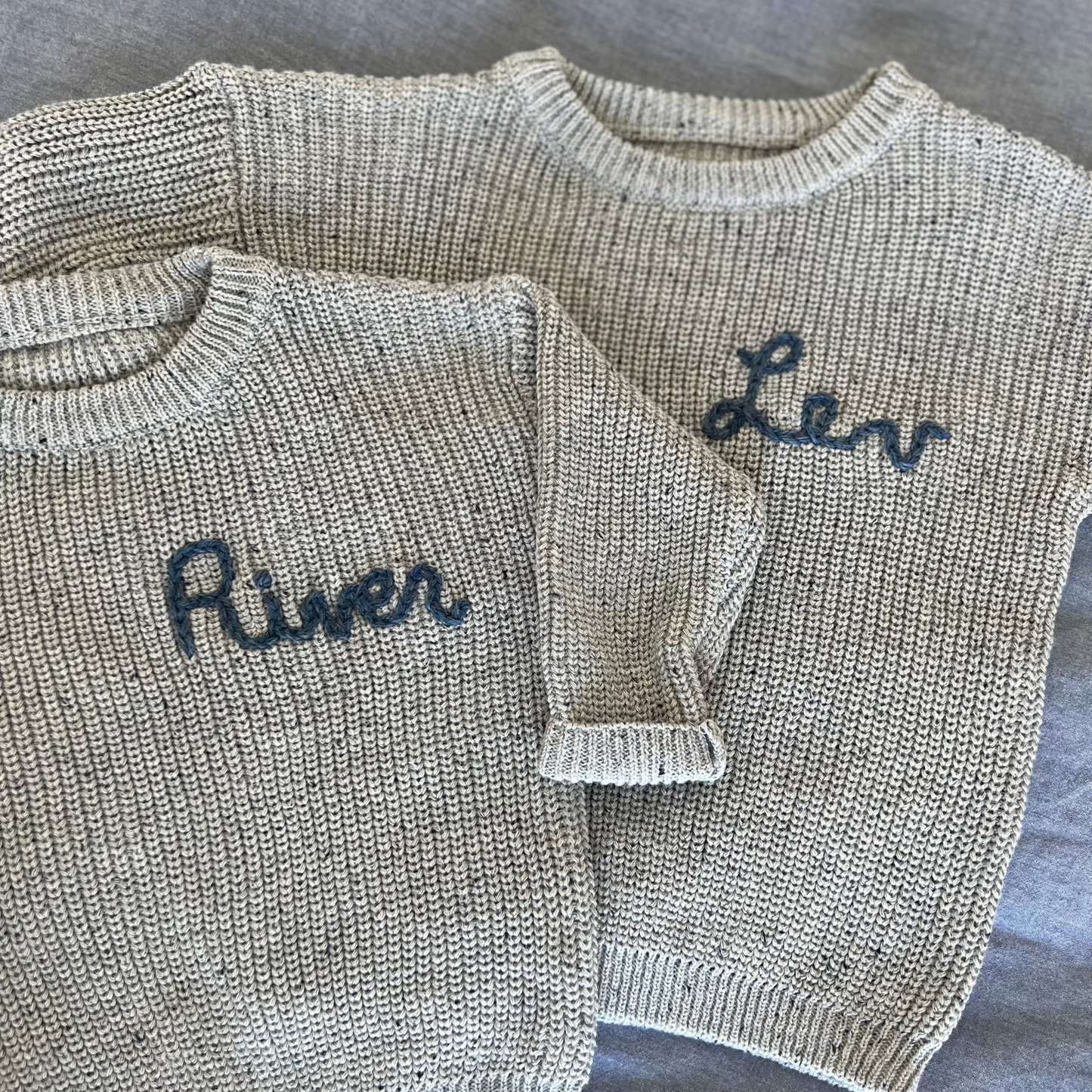 Speckled Sweaters | Pink & Beige 4-6 Years