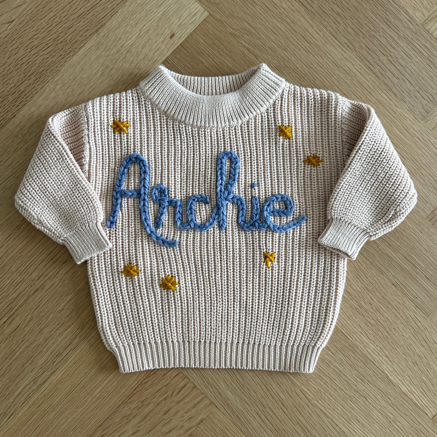 Custom Name Sweater | Multiple Colors Oversized Knit Newborn to 6 Years