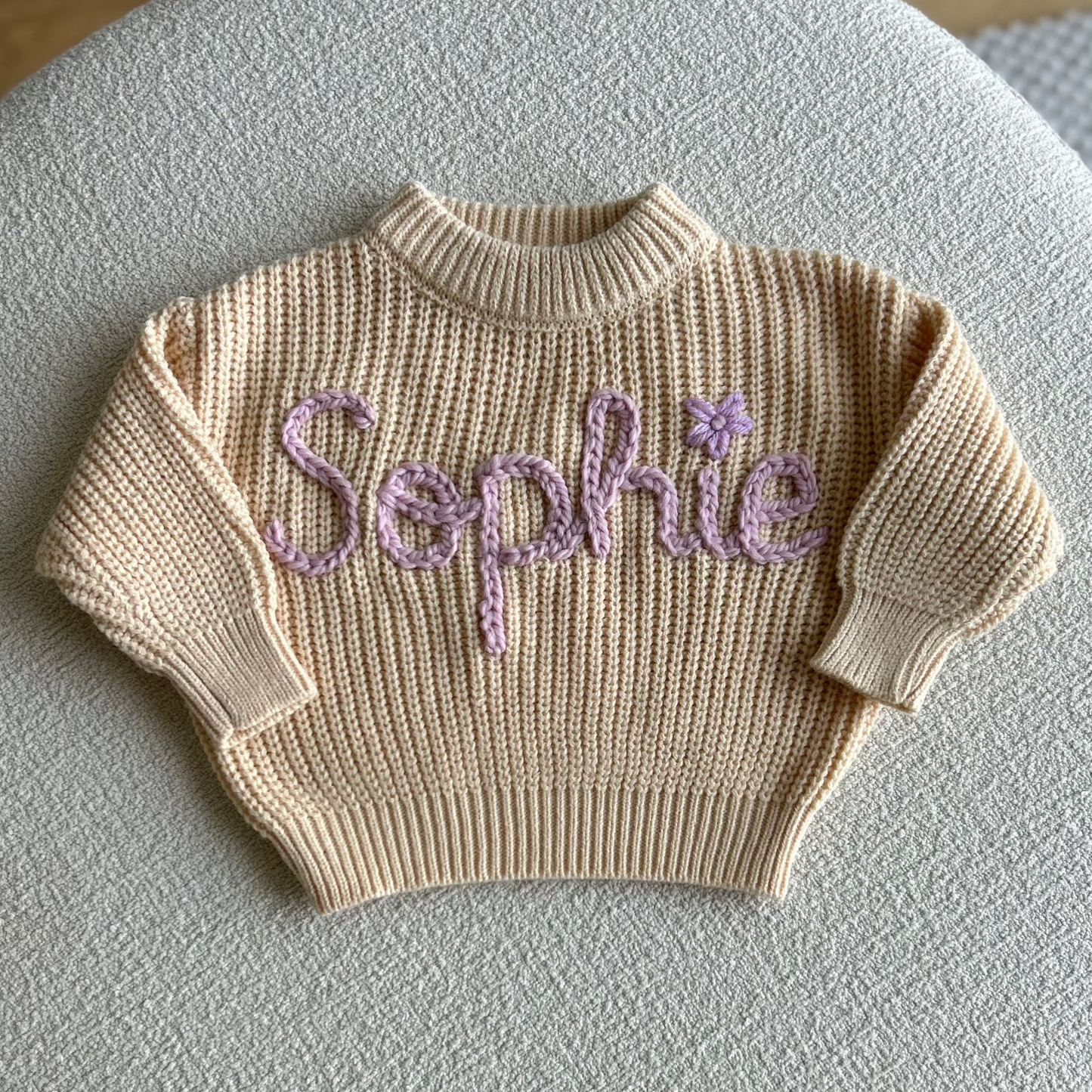 Oatmeal Classic Sweater | Size 12-18 Months or 2-3 Years
