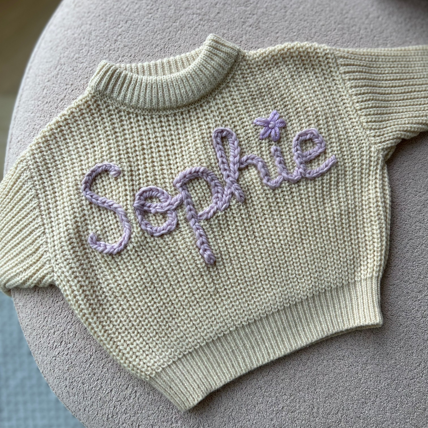 Oatmeal Classic Sweater | Size 12-18 Months or 2-3 Years